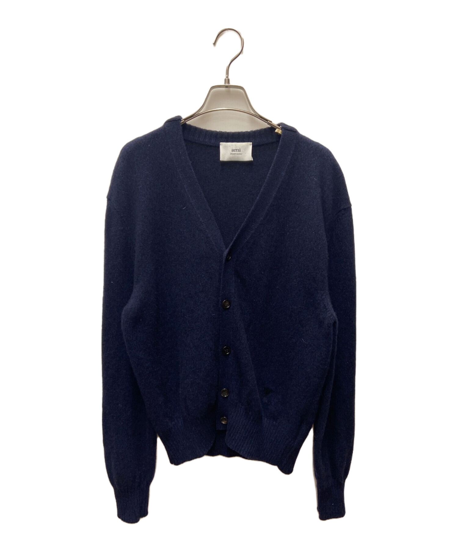 ami ネイビー カーディガン ami ネイビー ボタン付きカーディガン ネイビー（紺）系 AMI PARIS