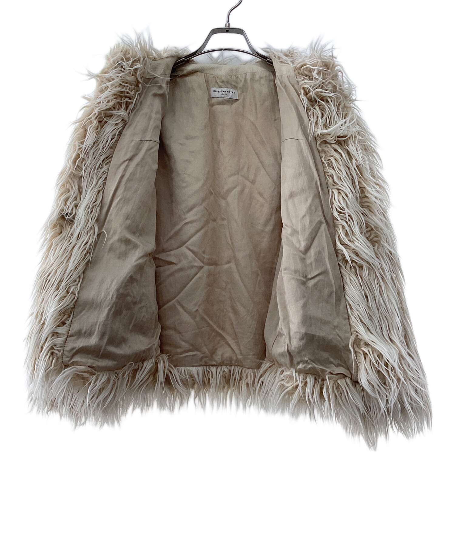 DRIES VAN NOTEN ファーコート 中古・古着通販】DRIES VAN NOTEN (ドリスヴァンノッテン) フェイク