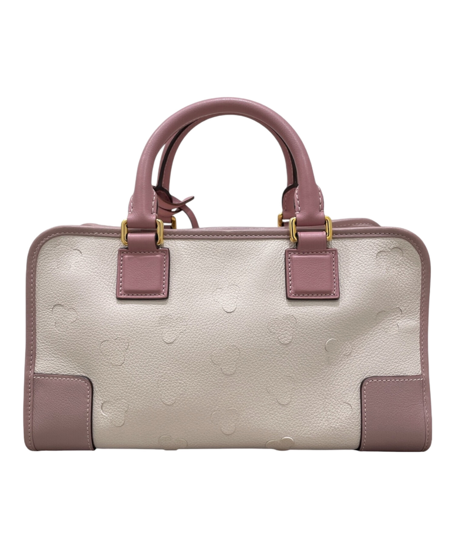 LOEWE ロエベ アマソナ28 ハンドバッグ ピンク ベージュ