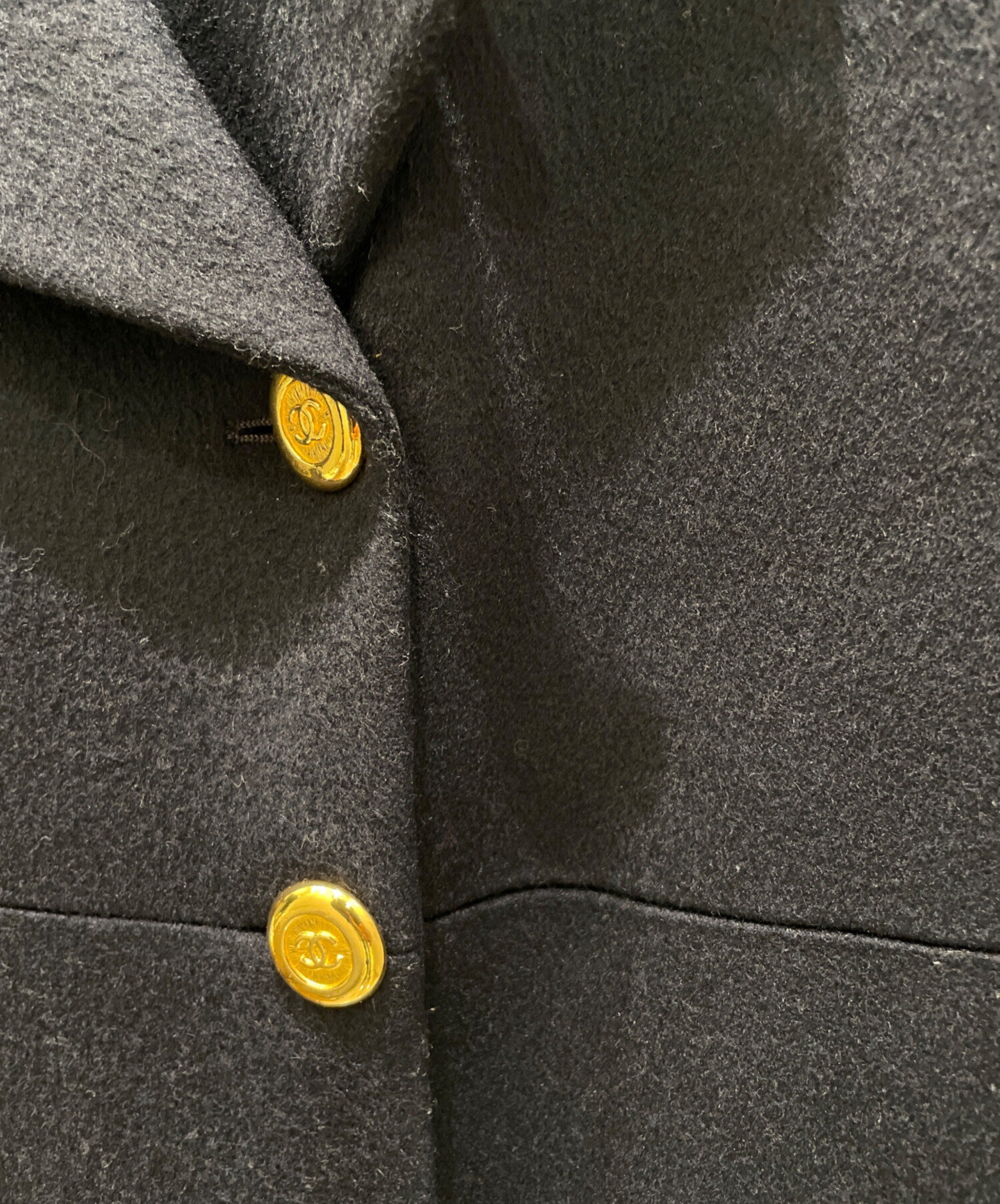 中古・古着通販】CHANEL (シャネル) ココマーク釦ロングコート