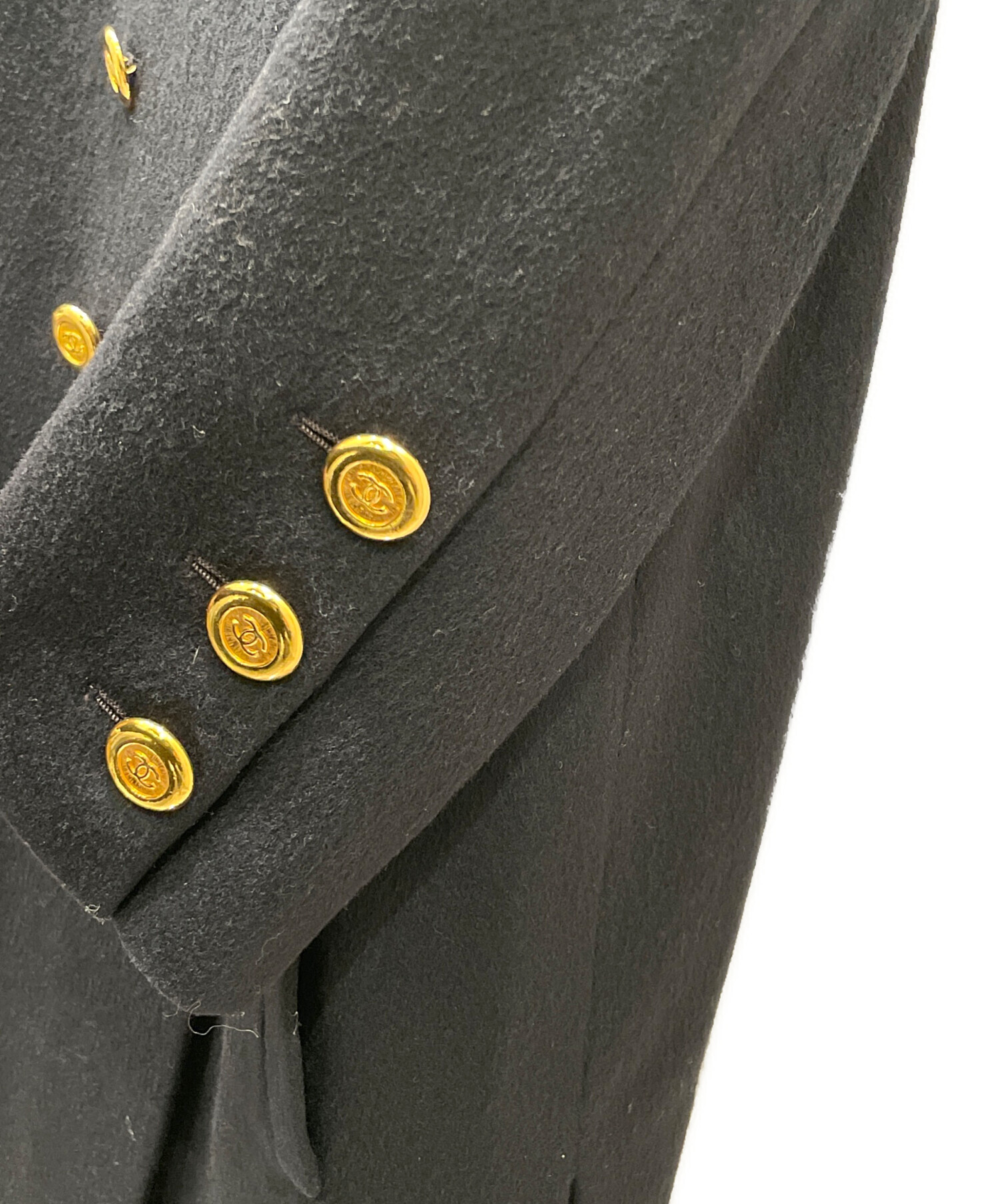 中古・古着通販】CHANEL (シャネル) ココマーク釦ロングコート