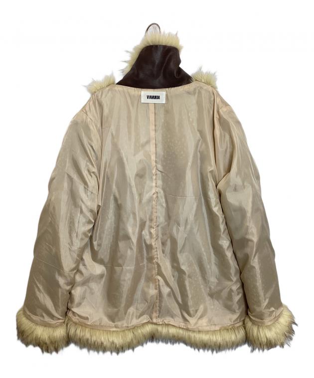中古・古着通販】VIAVANDA (ヴィアヴァンダ) フェイクファーコート