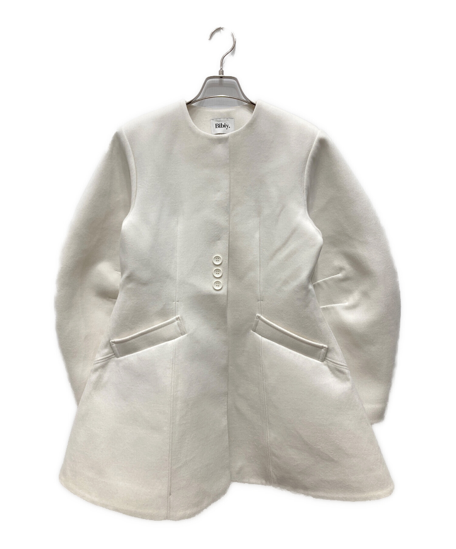 Bibiy ドリアンジャケットドレスFホワイト 中古・古着通販】Bibiy. (ビビィ) DORIAN JACKET DRESS/ドリアン