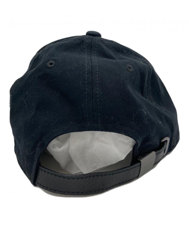 中古・古着通販】COACH (コーチ) レザーパッチ キャップ ブラック