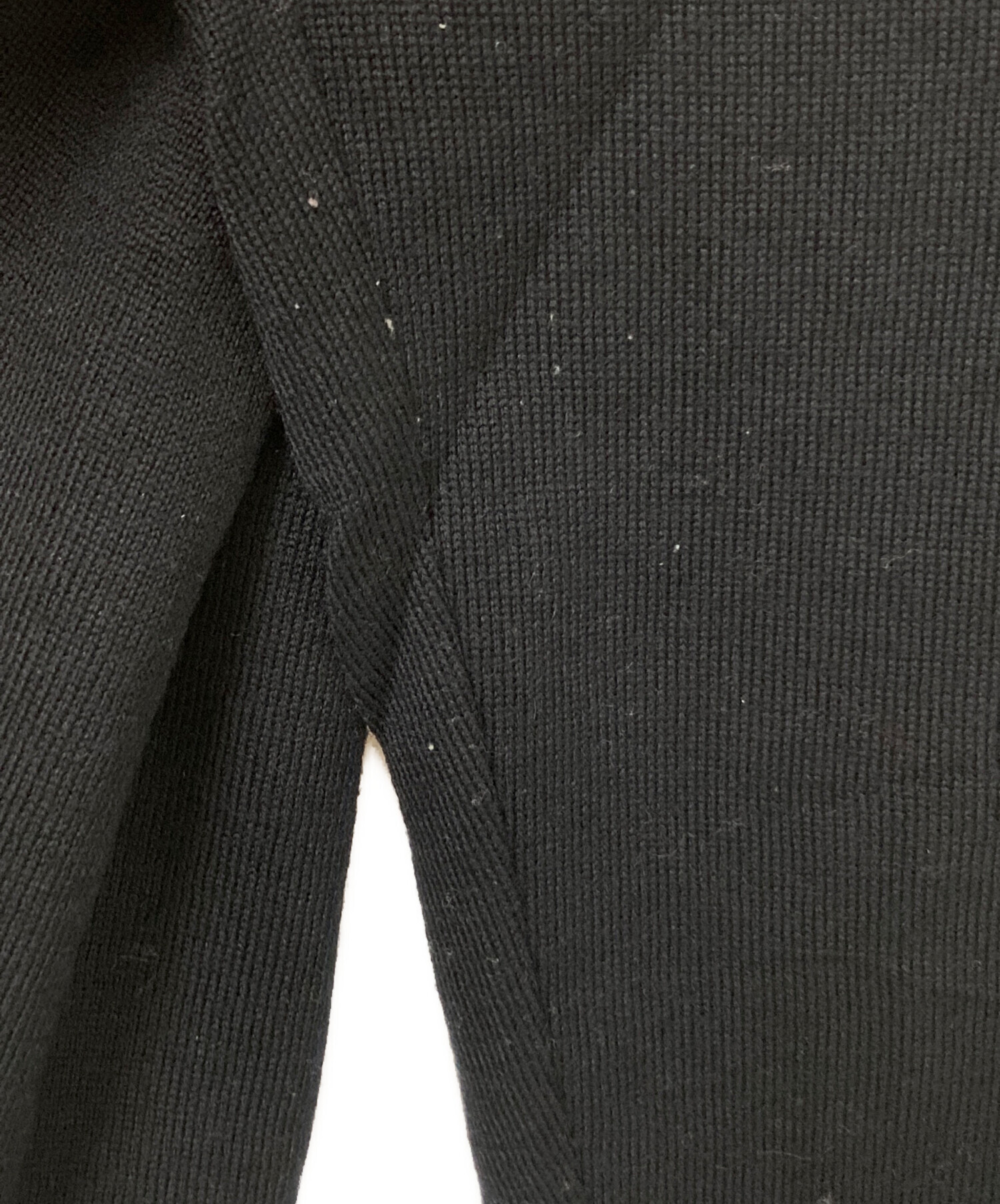中古・古着通販】ETRO (エトロ) シルク切替カーディガン ブラック