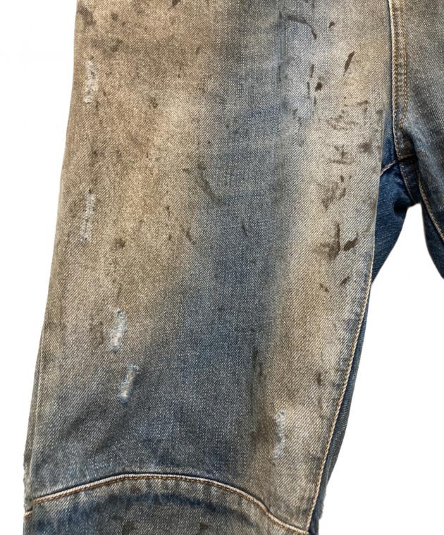 中古・古着通販】BALMAIN (バルマン) オイルドバイカージーンズ