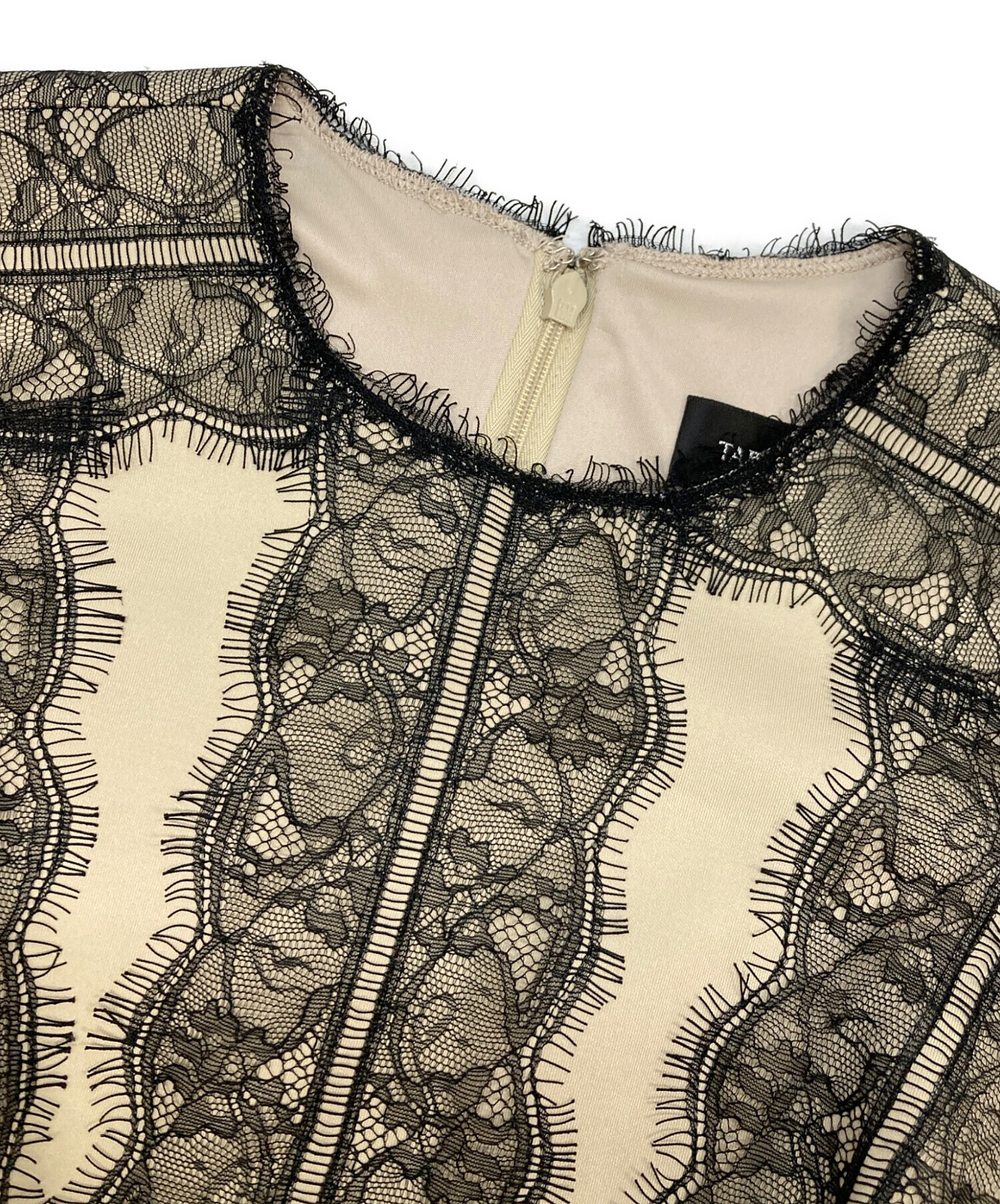 中古・古着通販】TADASHI SHOJI (タダシ ショージ) レースノースリーブ