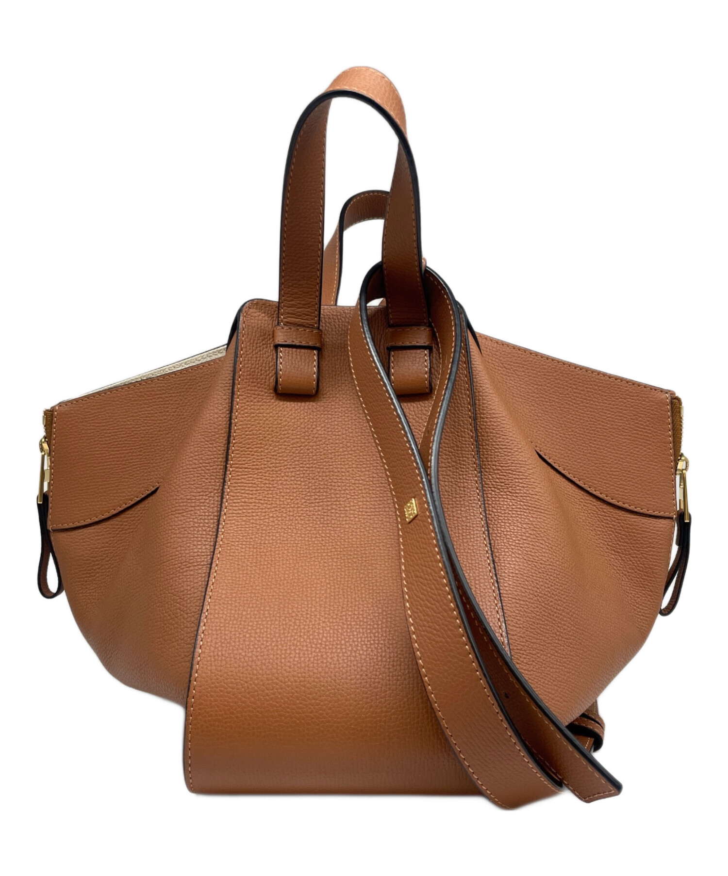 中古・古着通販】LOEWE (ロエベ) ハンモックスモールバッグ タン 
