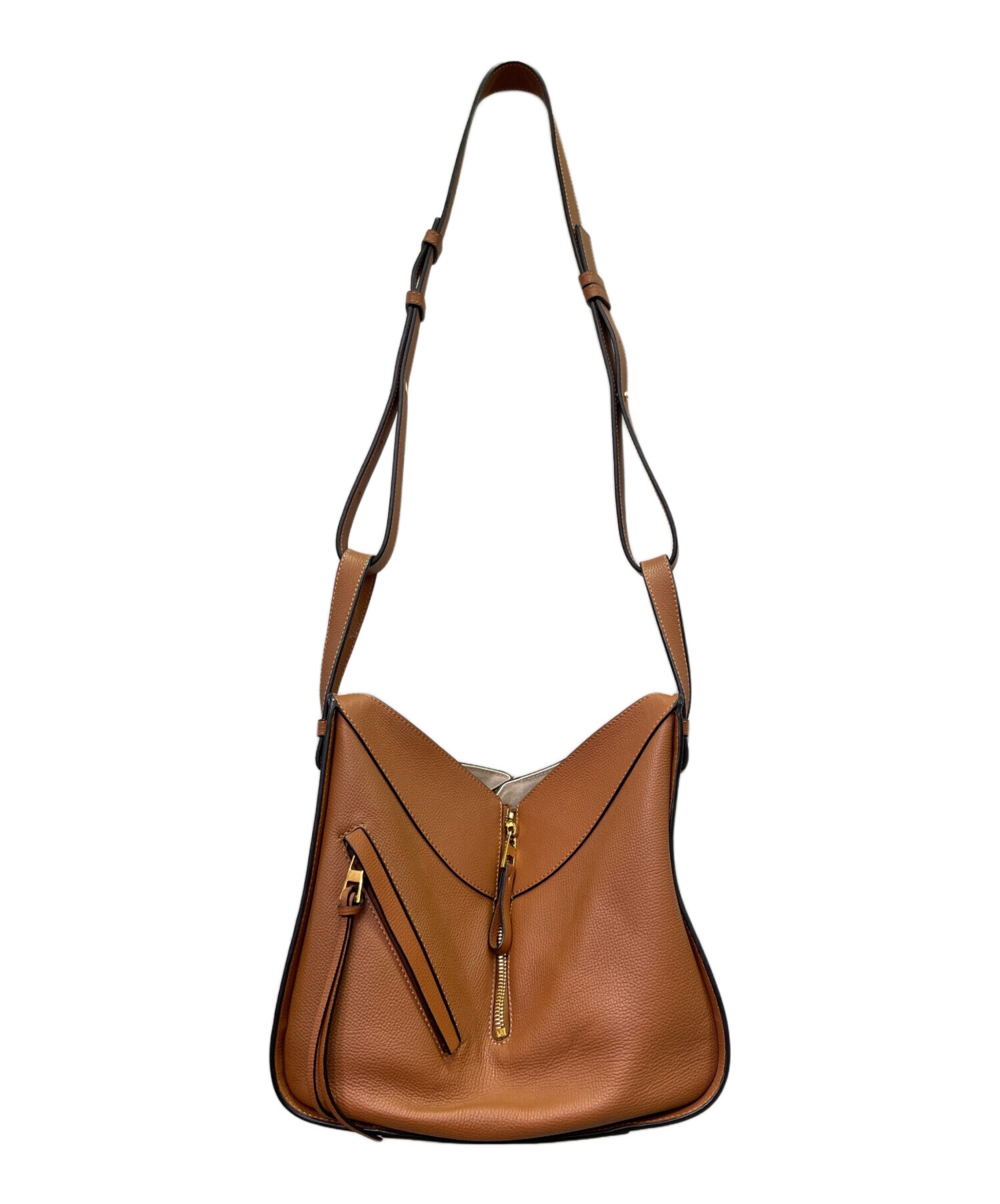 中古・古着通販】LOEWE (ロエベ) ハンモックスモールバッグ タン 