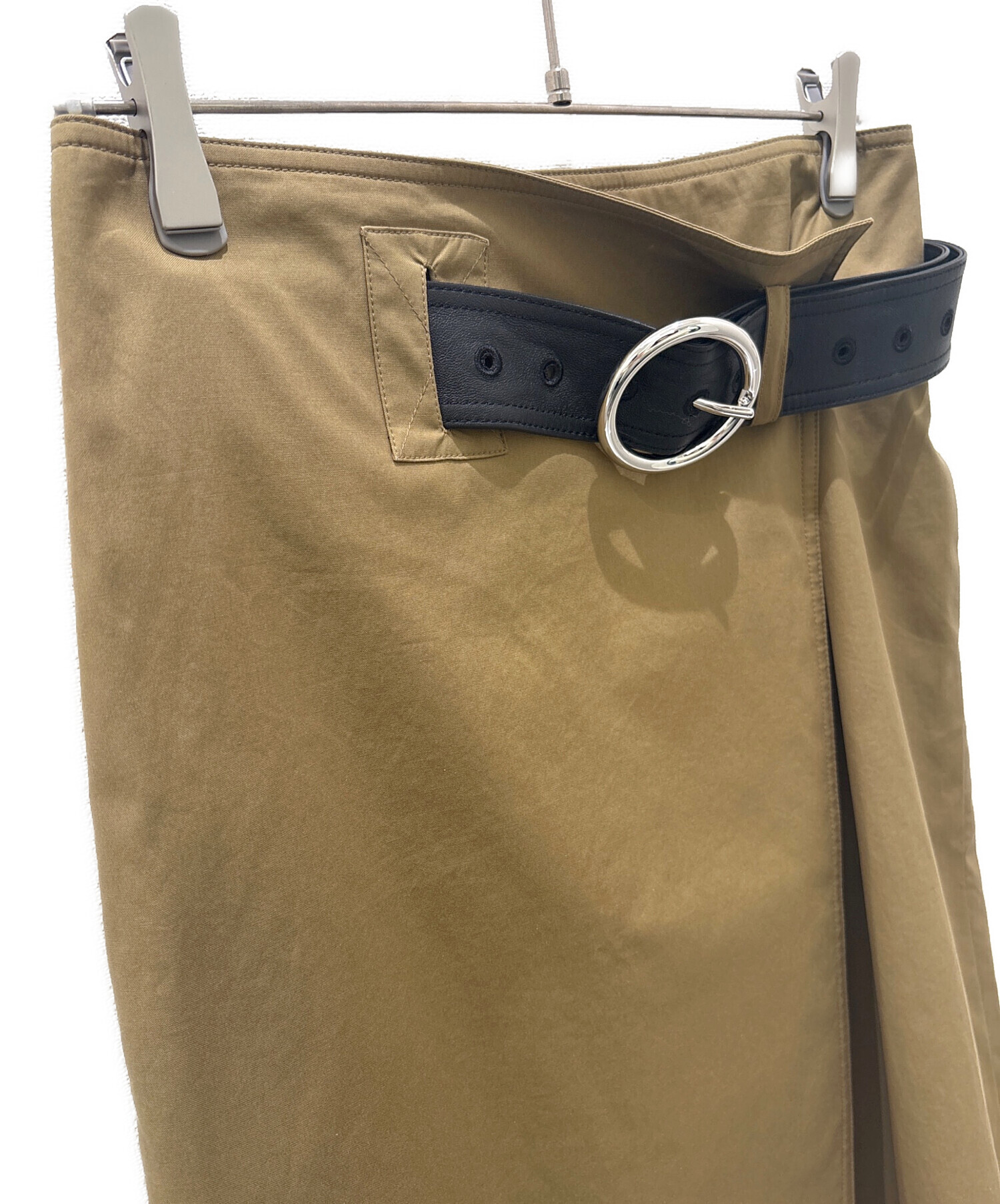 中古・古着通販】CELINE (セリーヌ) ベルト付き ロングラップスカート