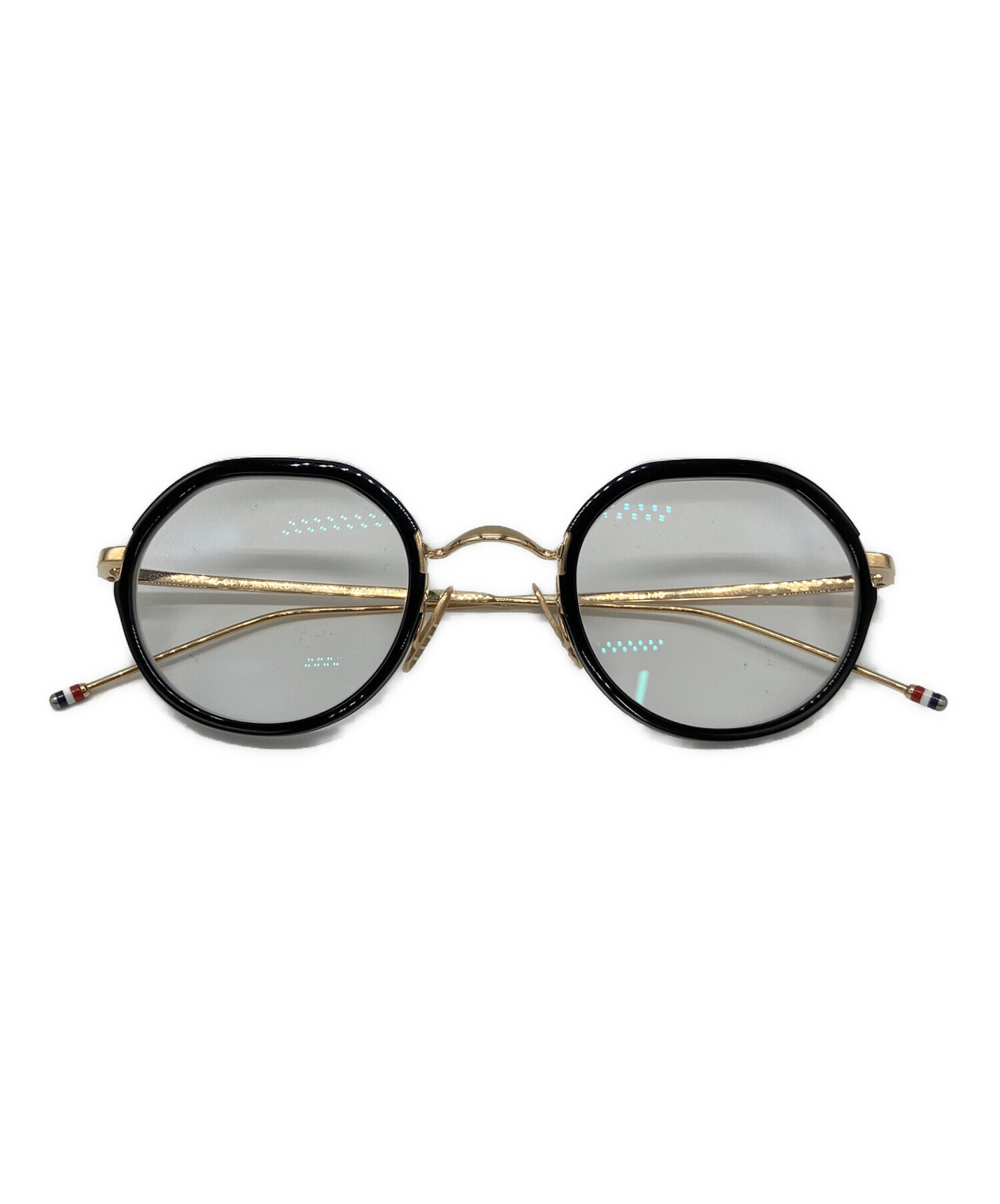トムブラウン 中古・古着通販】Thom Browne (トムブラウン) 眼鏡 ブラック×ゴールド