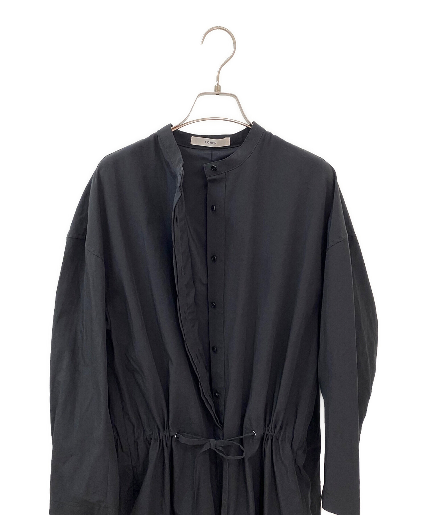 中古・古着通販】LOHEN (ローヘン) BAND COLOR JUMPSUIT ブラック