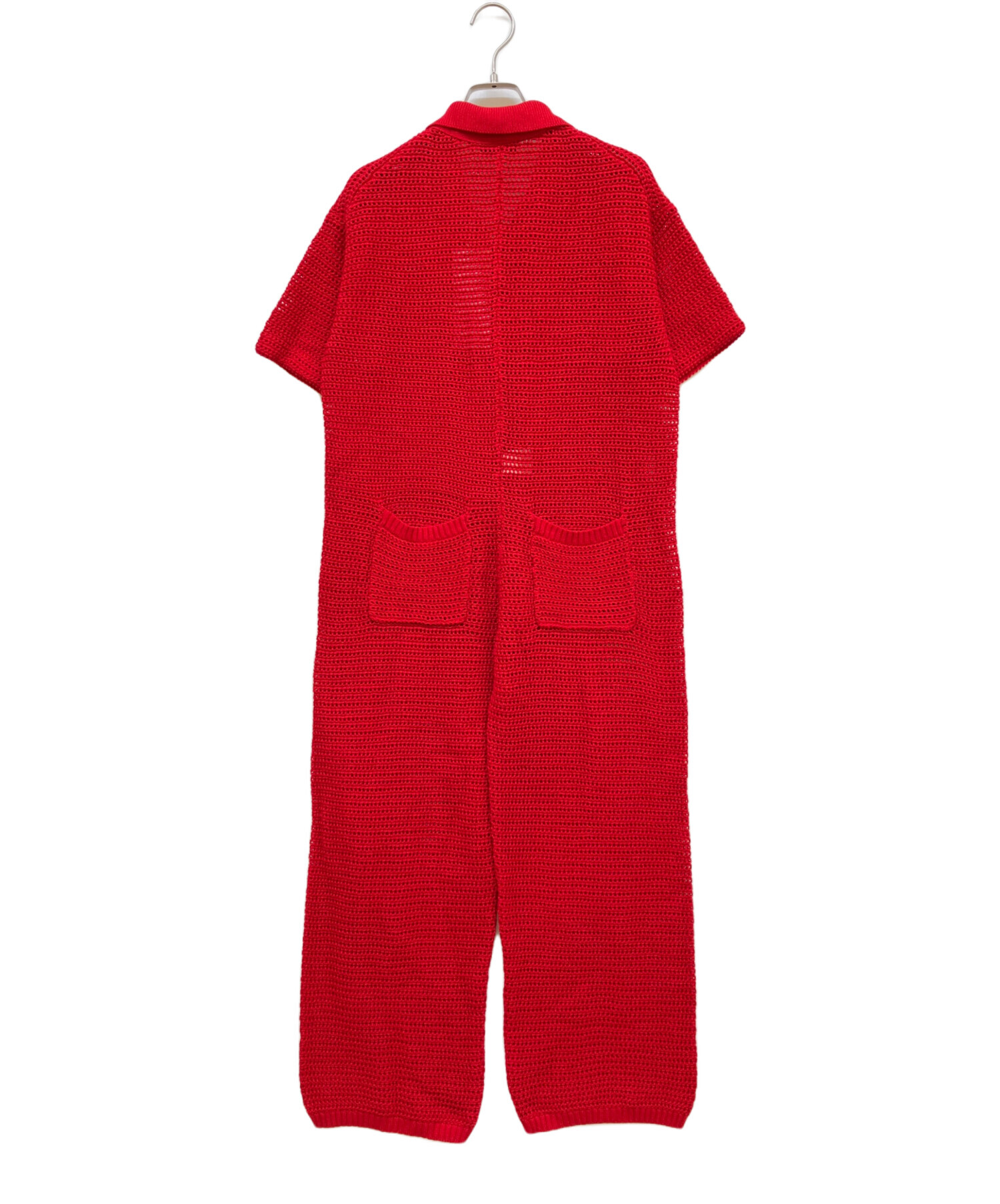 中古・古着通販】NKNIT (ンニット) オールインワン レッド サイズ:SIZE 