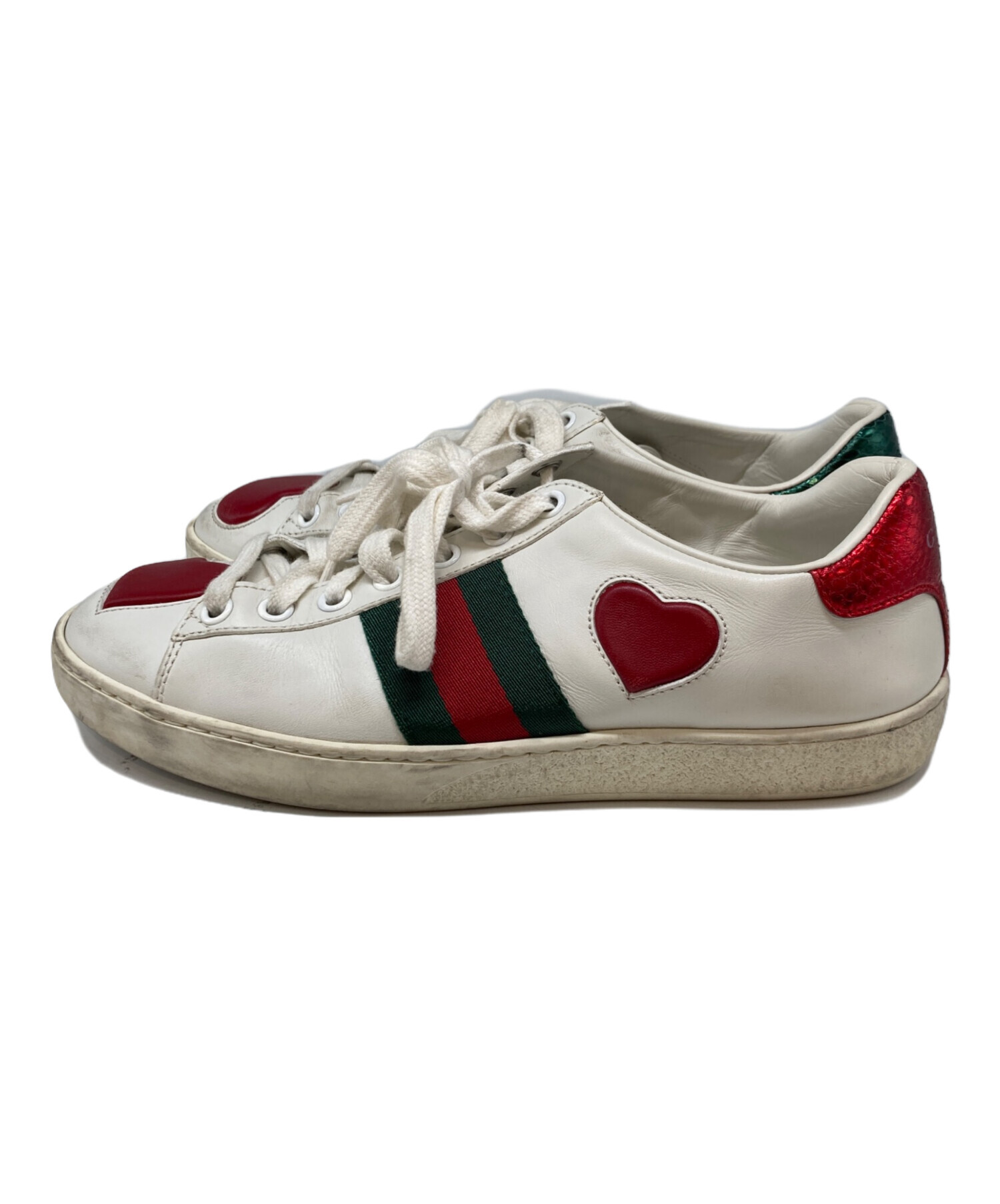 中古・古着通販】GUCCI (グッチ) Ace ローカットスニーカー ホワイト 