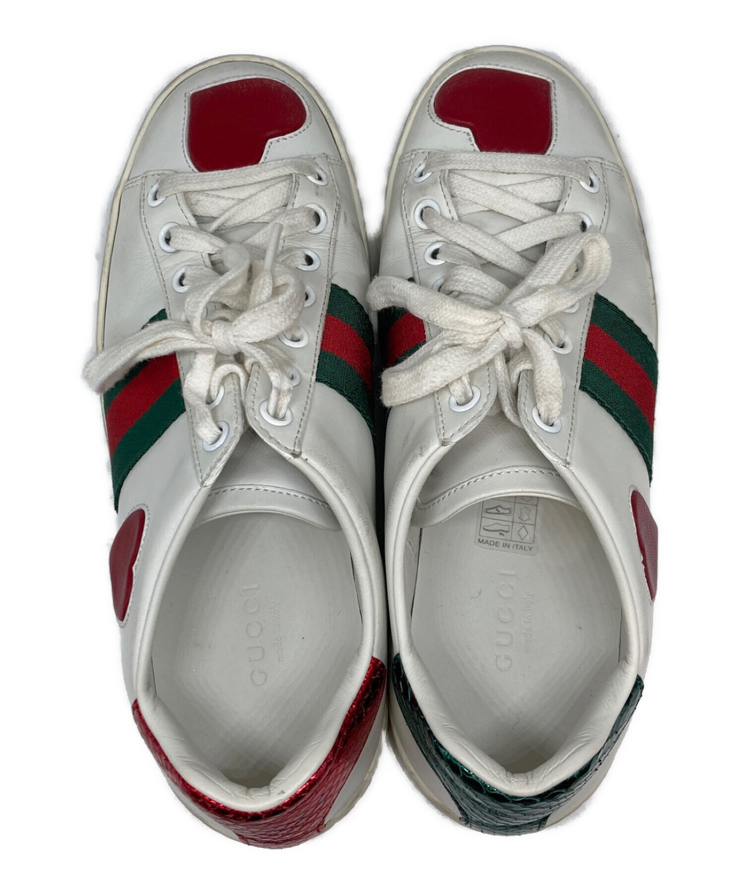 中古・古着通販】GUCCI (グッチ) Ace ローカットスニーカー ホワイト 