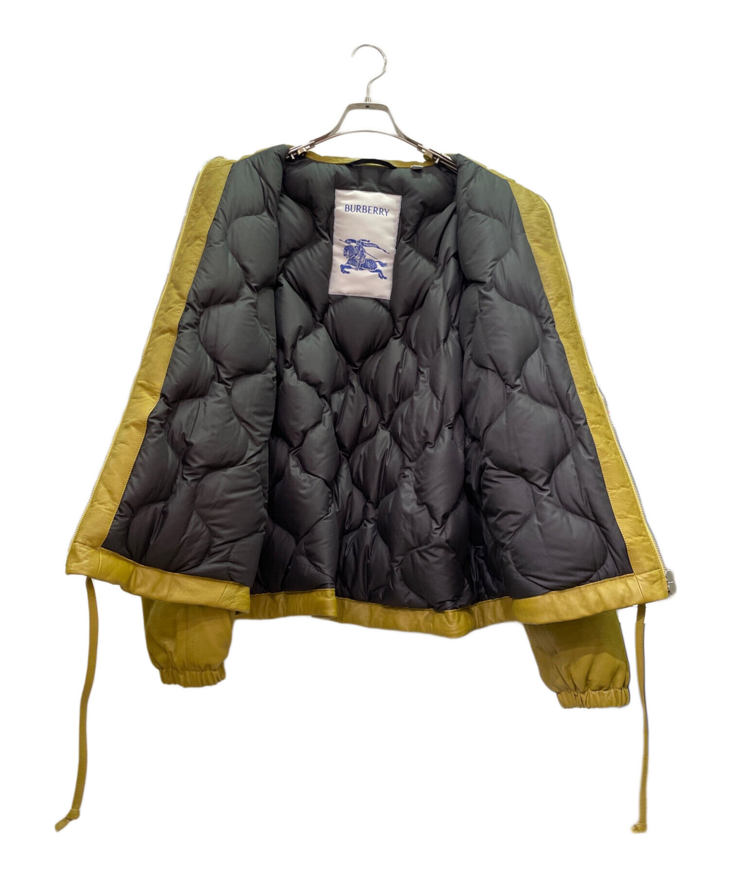 中古・古着通販】BURBERRY (バーバリー) LEATHER DOWN BLOUSON/レザー