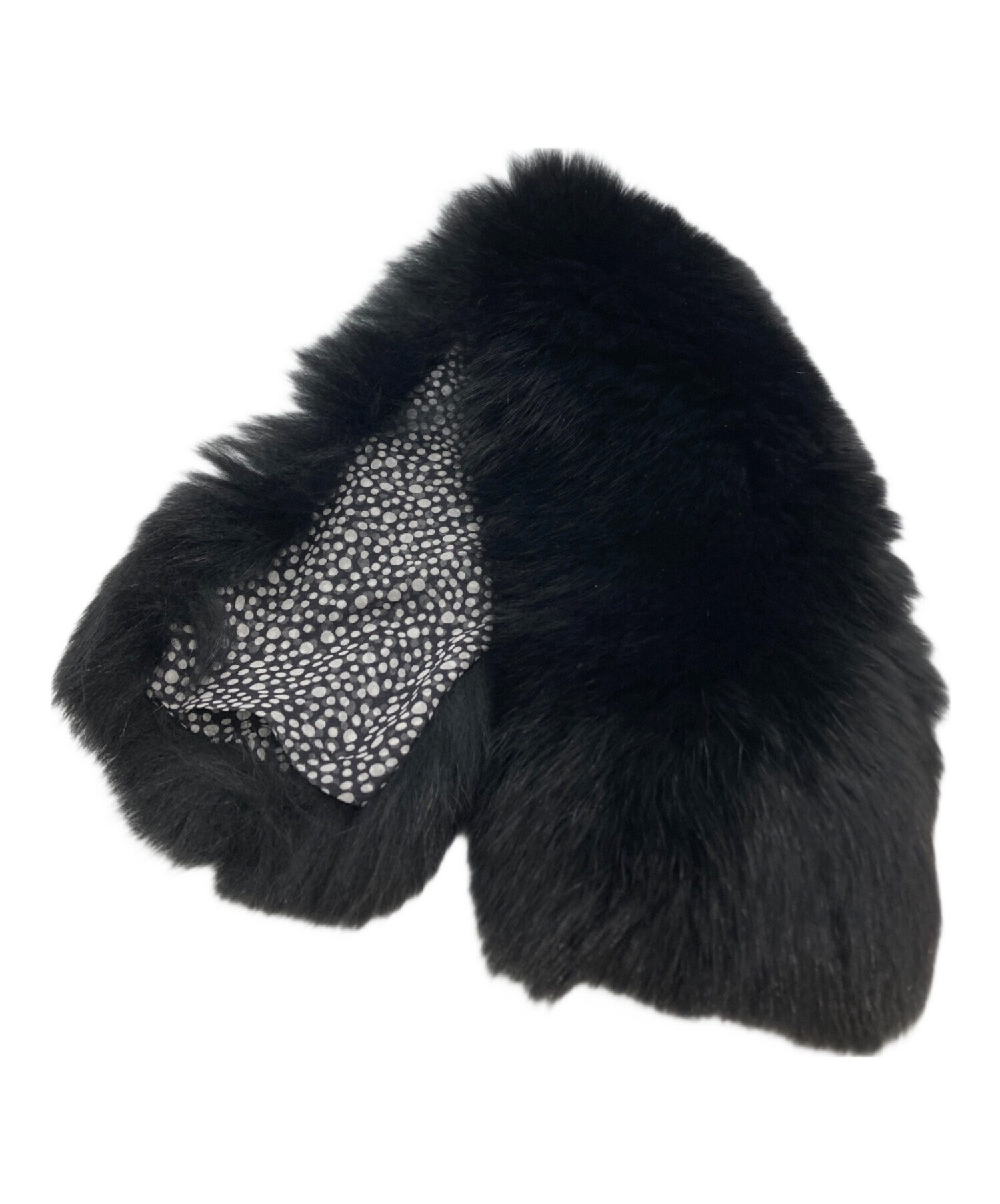 中古・古着通販】GUCCI (グッチ) フォックスファーシルクスカーフティ