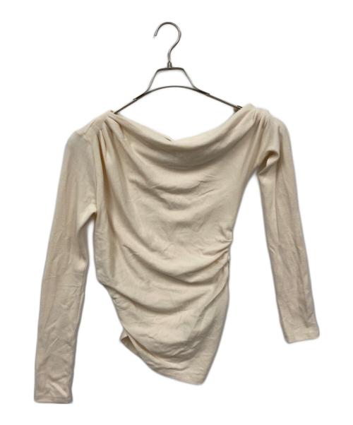 polaura ポローラ　アシンメトリードレープロングスリーブトップス アシンメトリードレープロングスリーブトップス – poláura OFFICIAL