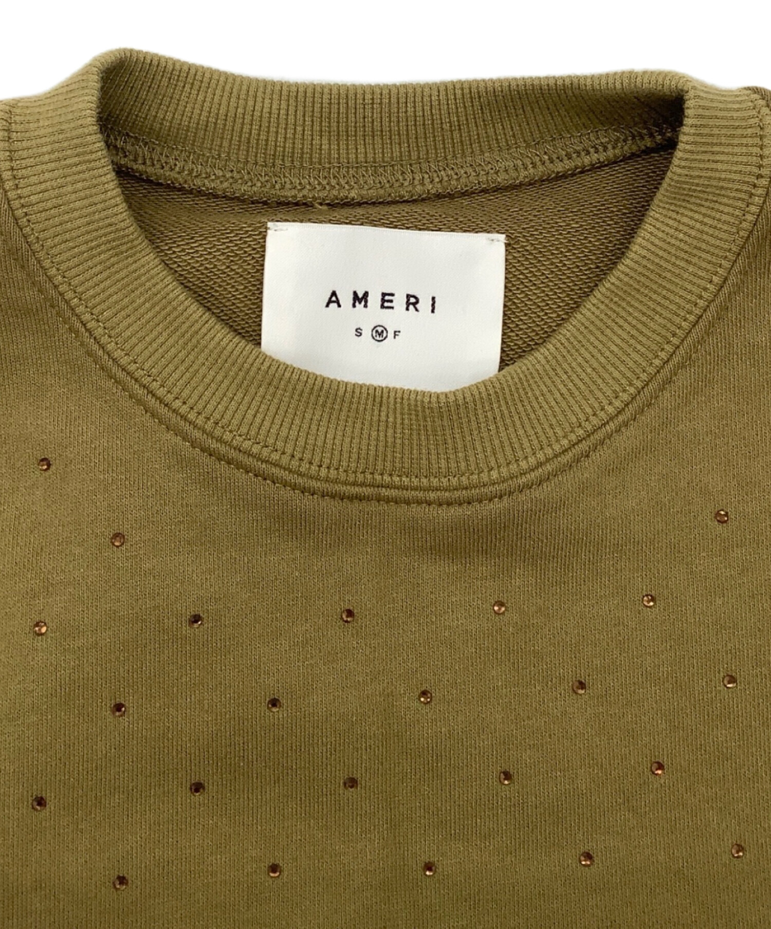 中古・古着通販】AMERI (アメリ) GLOSSY SWEAT SET UP DRESS カーキ 