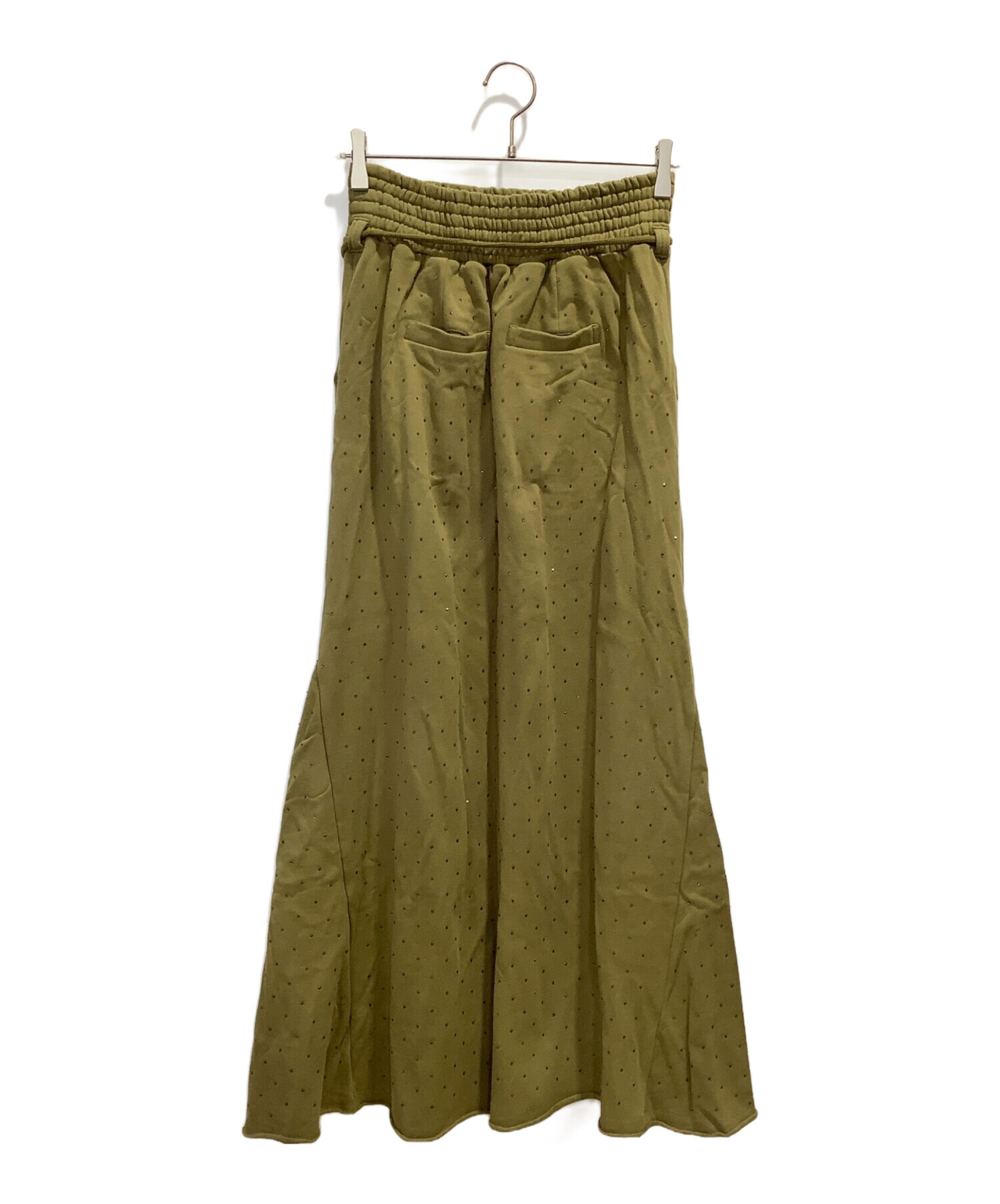 中古・古着通販】AMERI (アメリ) GLOSSY SWEAT SET UP DRESS カーキ