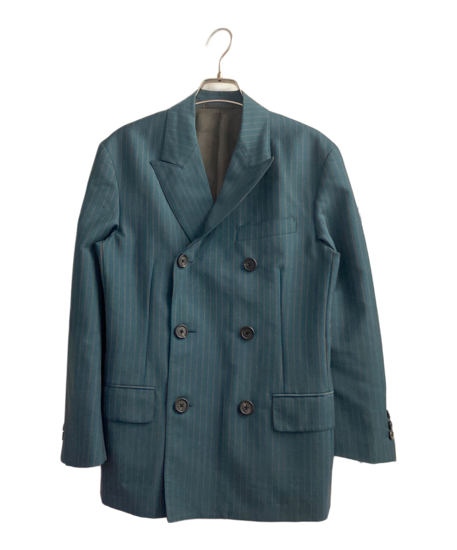 中古・古着通販】PRADA (プラダ) ダブルジャケット グリーン サイズ:46