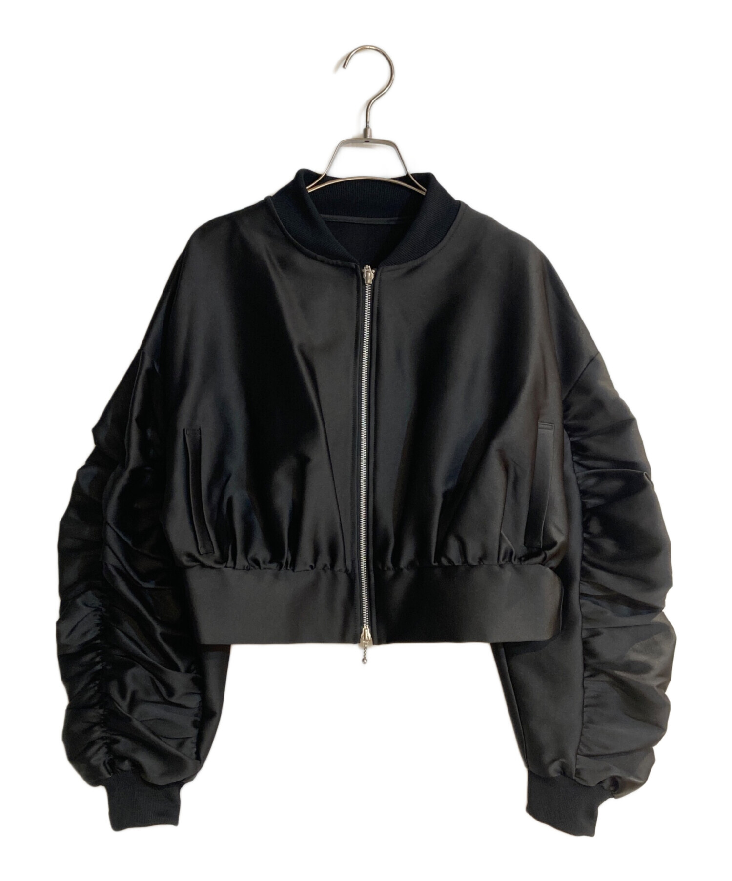 メゾンドドルチェmaison de Dolce　グロッシーブルゾン　黒 中古・古着通販】maison de dolce. (メゾンドドルチェ) グロッシー