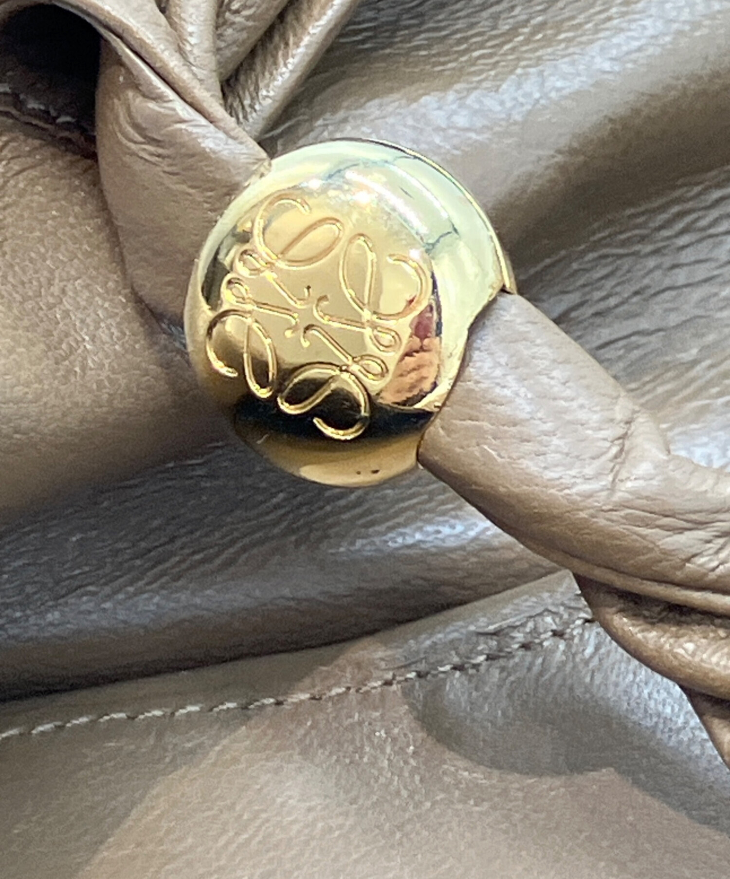 中古・古着通販】LOEWE (ロエベ) ペブル ソフト ミュール ブラウン