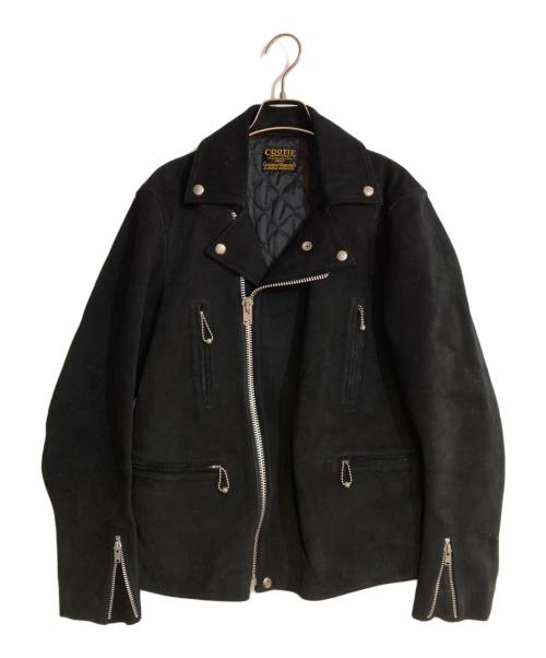 cootie スウェードライダースジャケット　Sサイズ　レザーライダース 中古・古着通販】COOTIE (クーティー) スウェードライダースジャケット