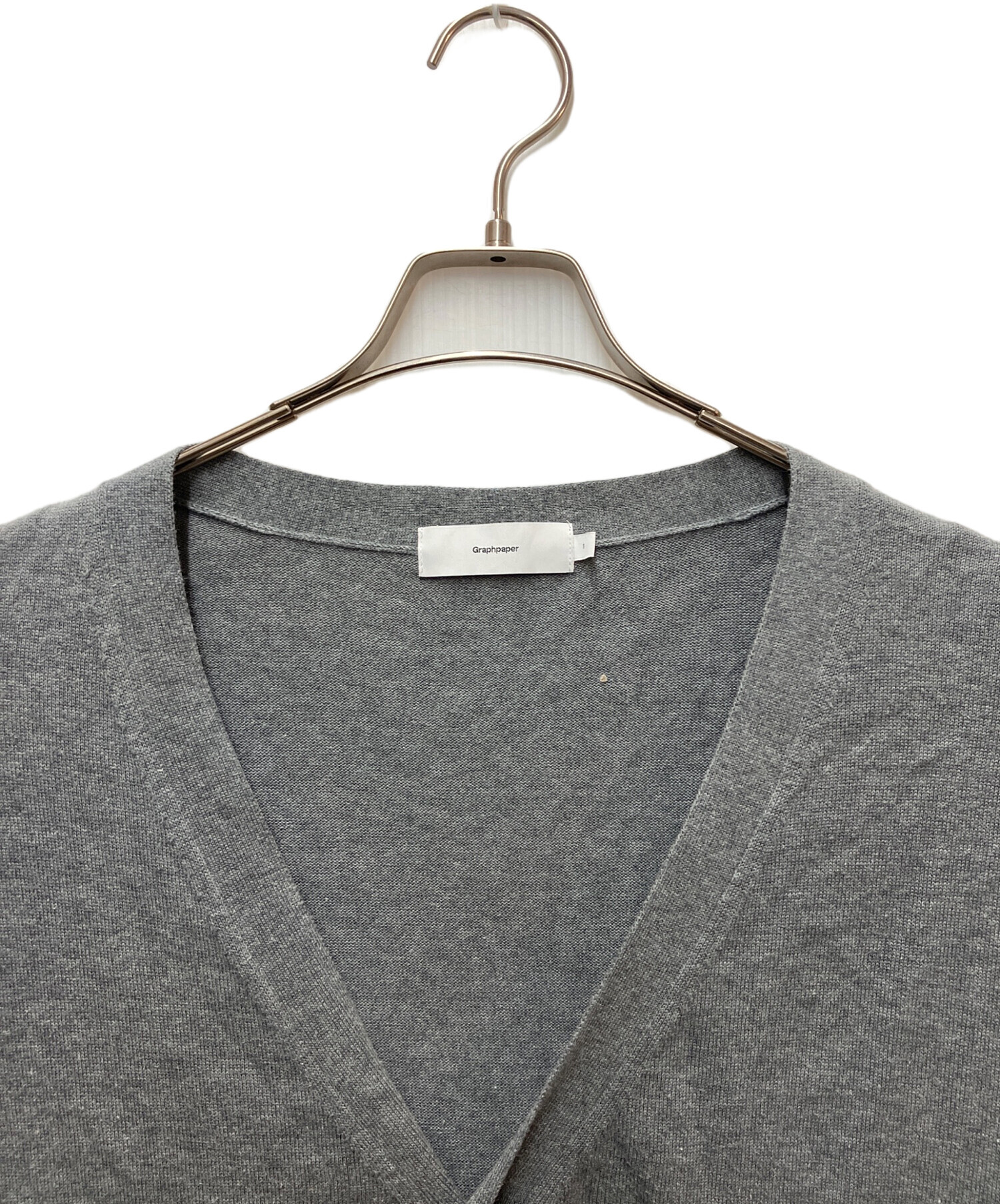 中古・古着通販】Graphpaper (グラフペーパー) Suvin Cardigan グレー