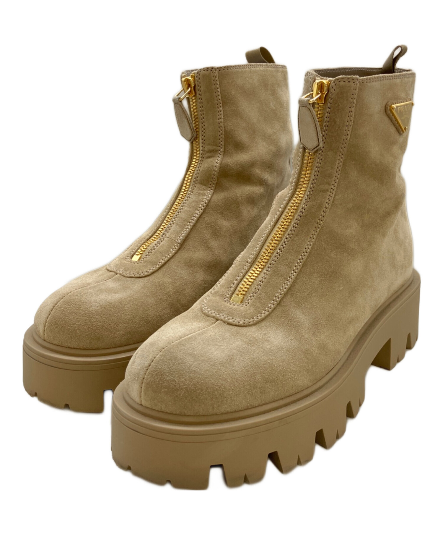 プラダ PRADA スエード ブーツ サイドジップ 8 プラダ PRADA スエード ブーツ サイドジップ 8 プラダ PRADA スエード