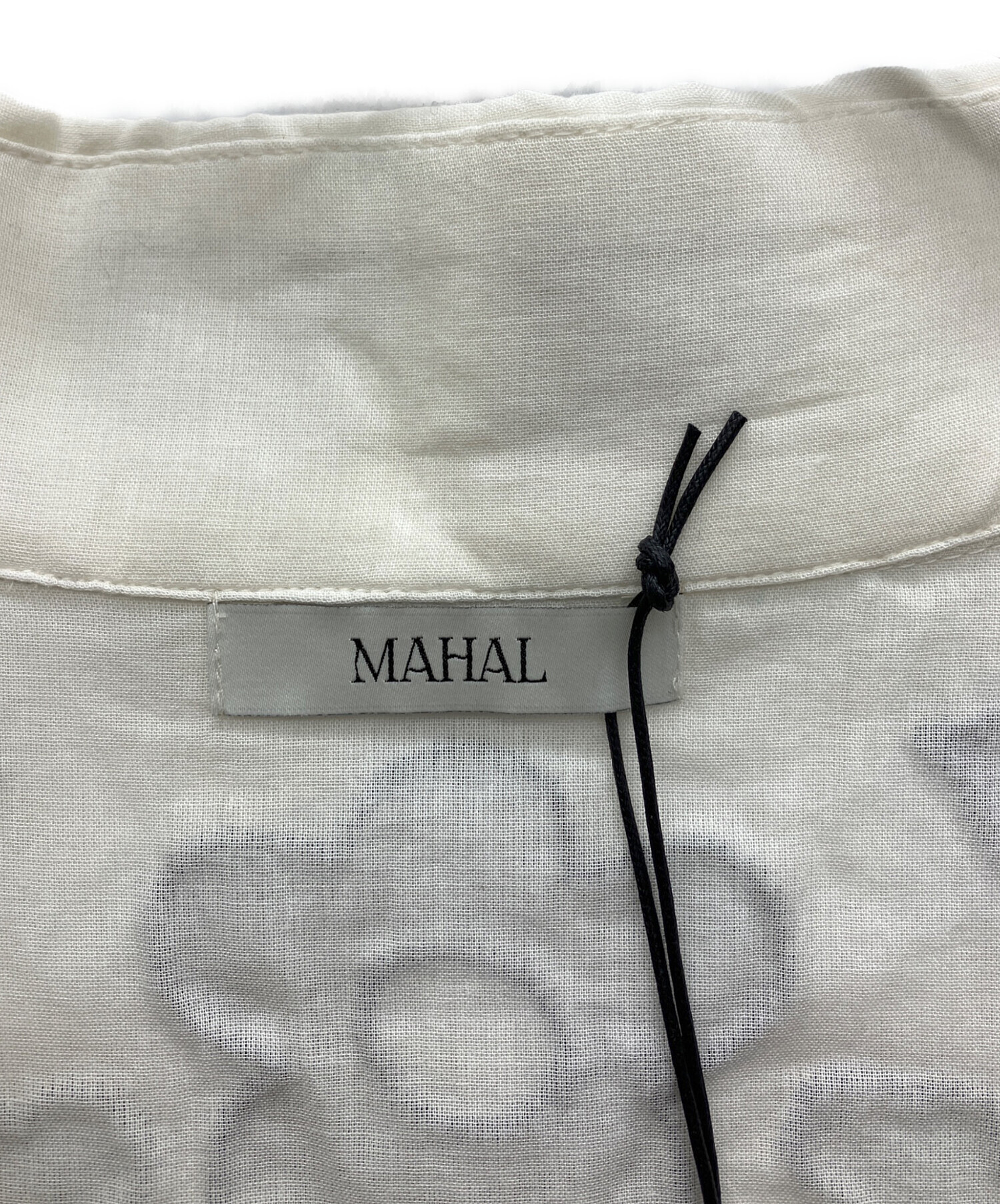 中古・古着通販】MAHAL (マハル) カットワークシャツ ホワイト 