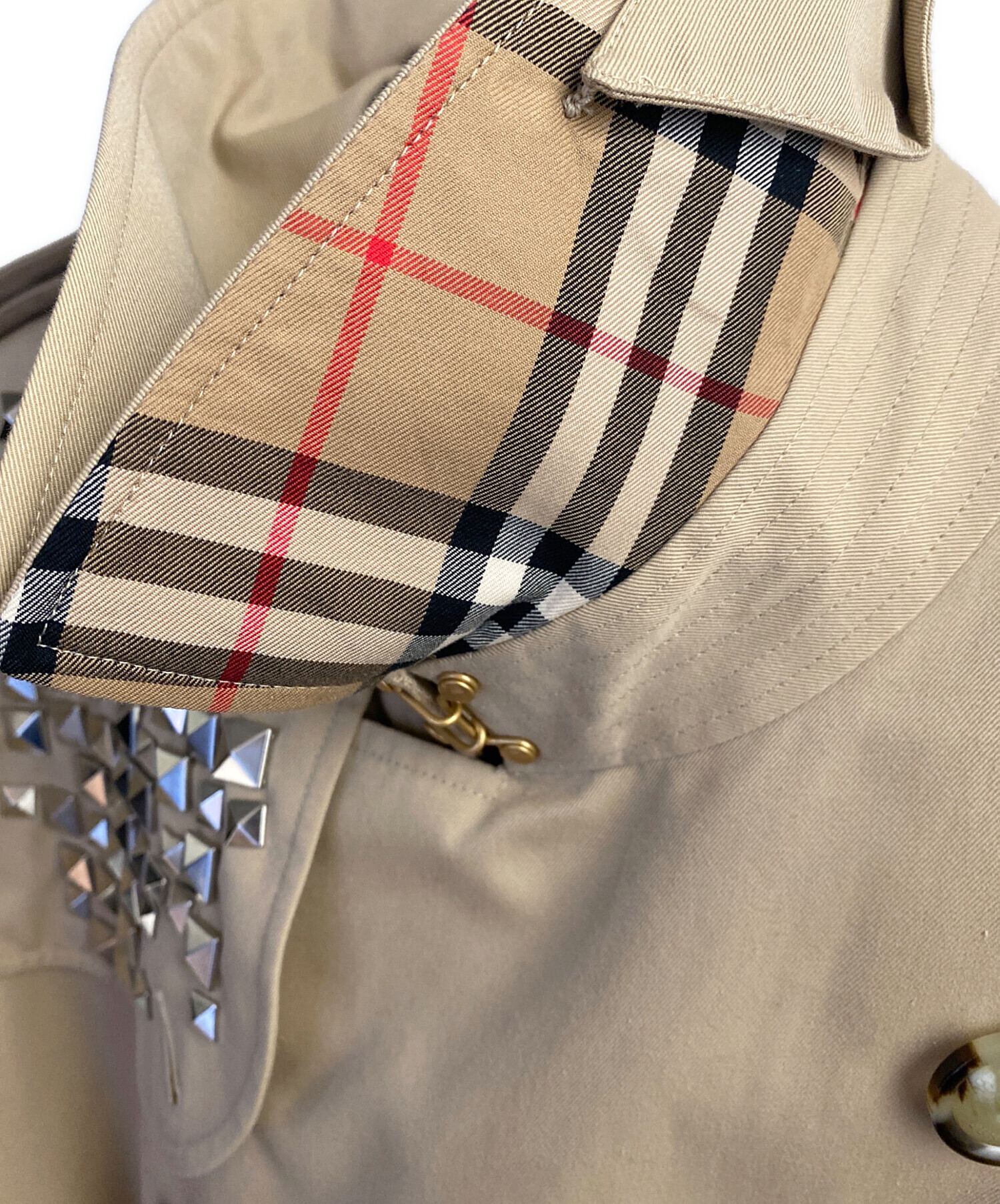 バーバリー　ロングトレンチ ベージュ46 美品 中古・古着通販】BURBERRY (バーバリー) トレンチコート ベージュ