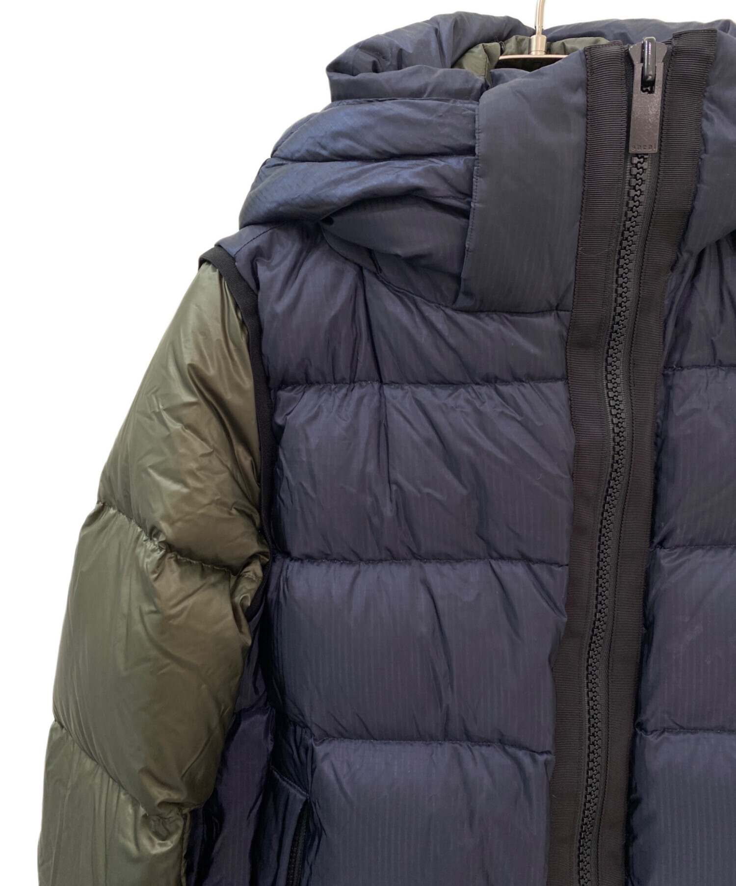 中古・古着通販】sacai (サカイ) ドッキングナイロンダウンコート