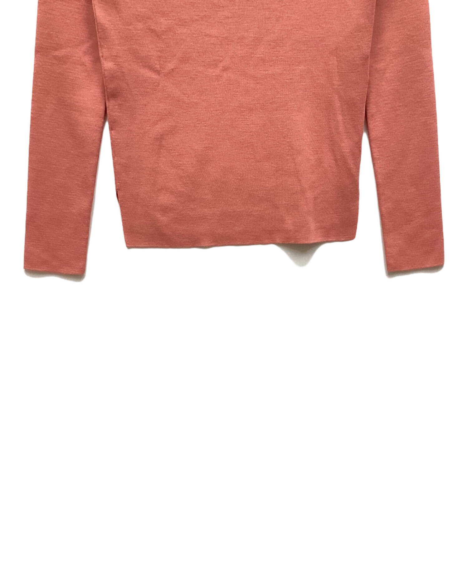 中古・古着通販】FOXEY (フォクシー) ロゴプレート付ニット ピンク