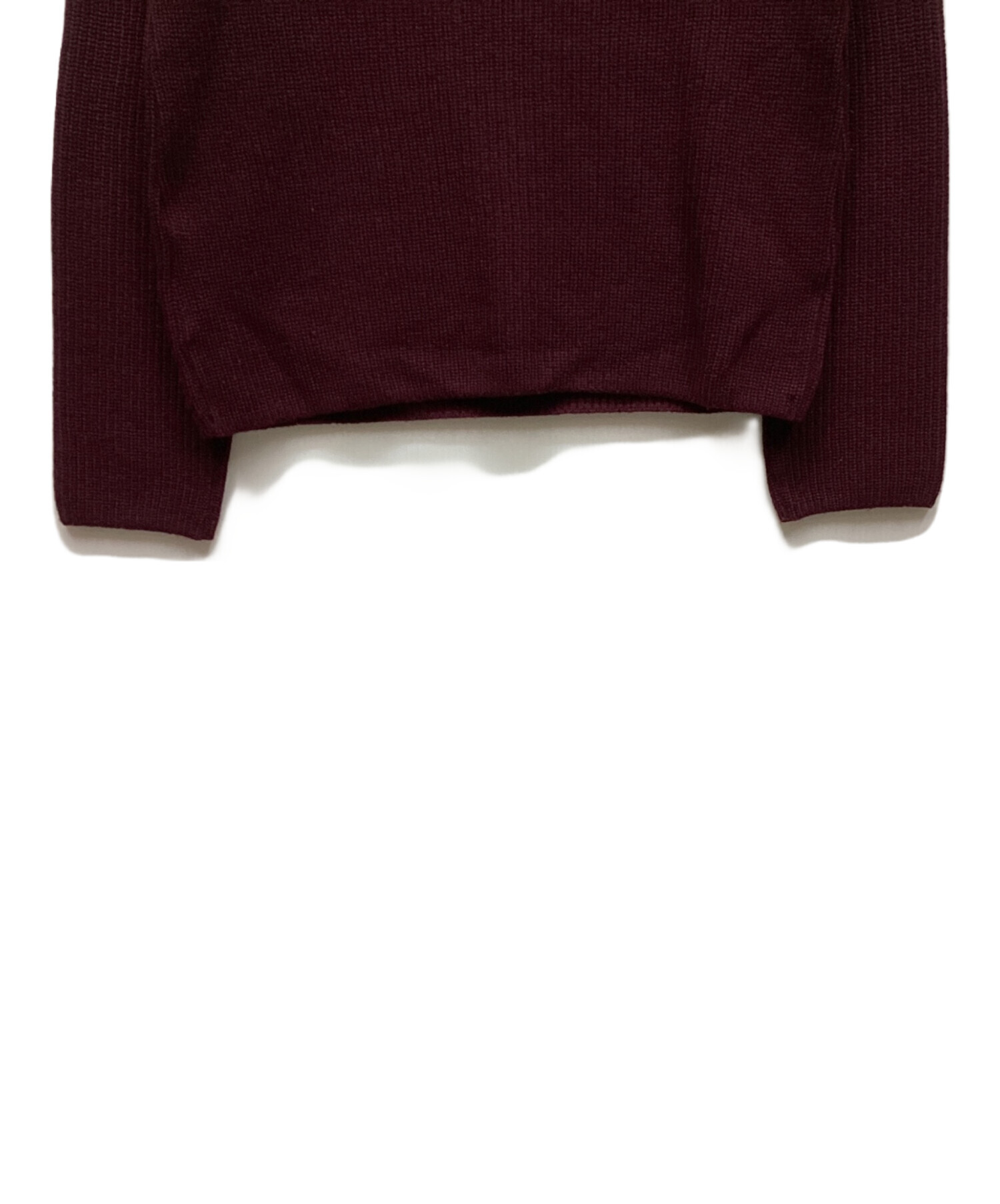 中古・古着通販】Rene (ルネ) モックネックウールニット ボルドー