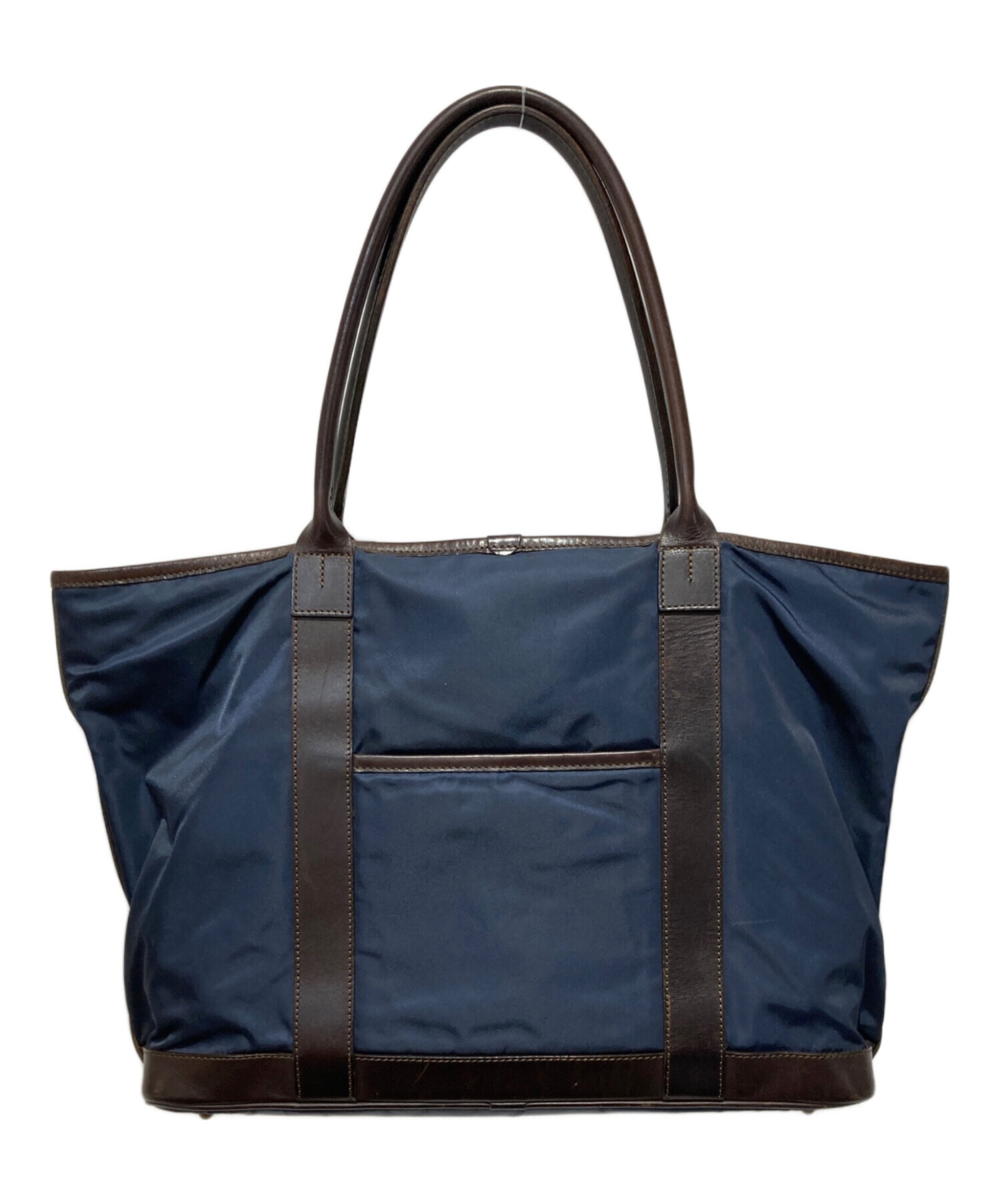 【極美品】フェリージ　20-61 ネイビー トートバッグ 中古・古着通販】Felisi (フェリージ) ナイロンレザートートバッグ