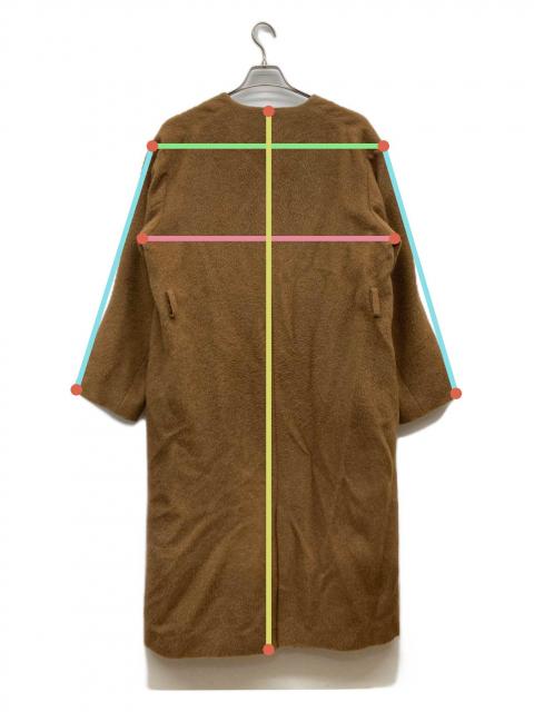 AURALEE オーラリー　ノーカラー　コート　ベビーアルパカ　サイズ0 AURALEE - AURALEE / オーラリー | BABY ALPACA NO COLLAR COAT ベビー