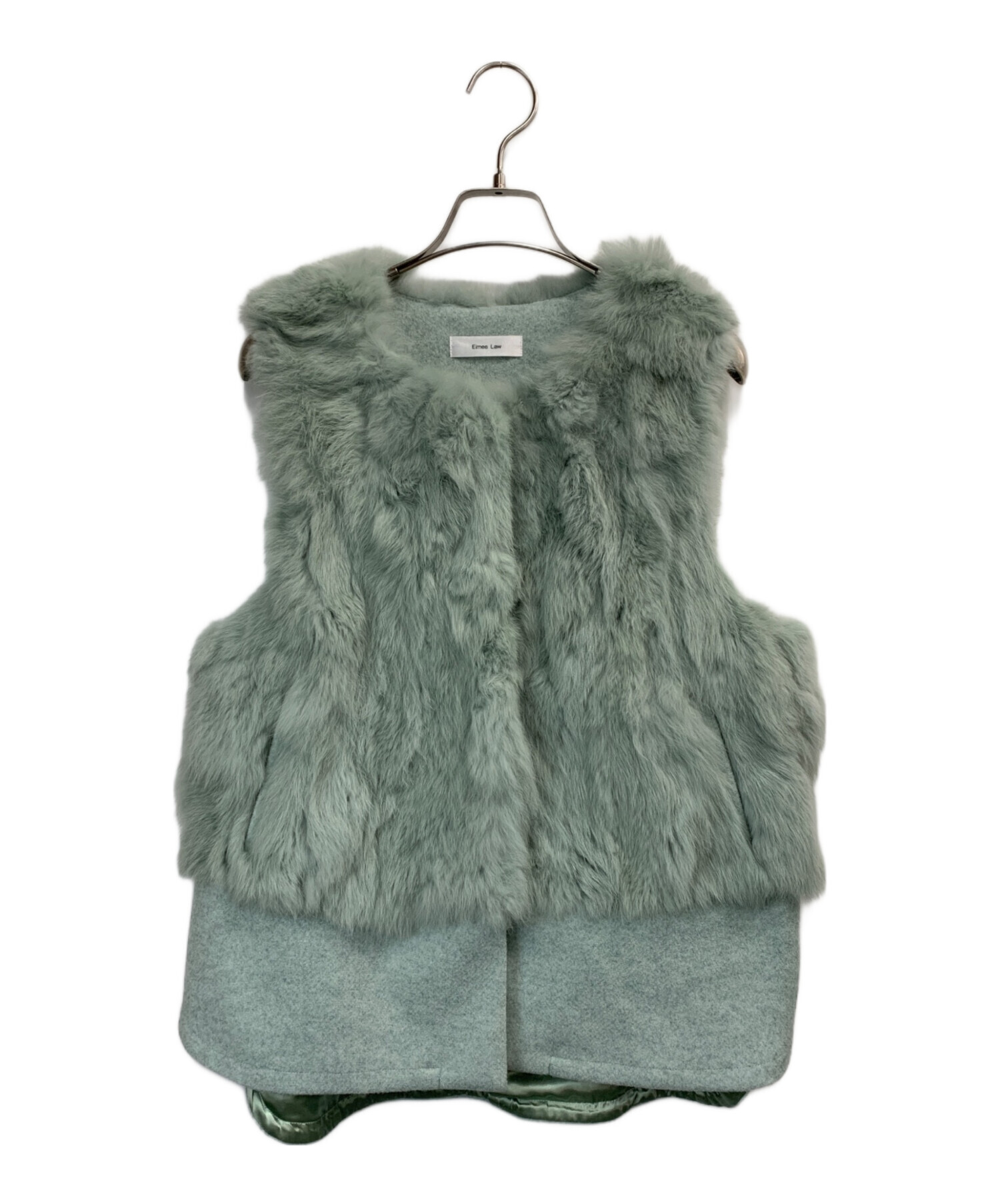 Eimee Law エイミーロウ　ラビットファー&メルトンジレ 中古・古着通販】eimee law (エイミーロウ) ファー&メルトンジレ