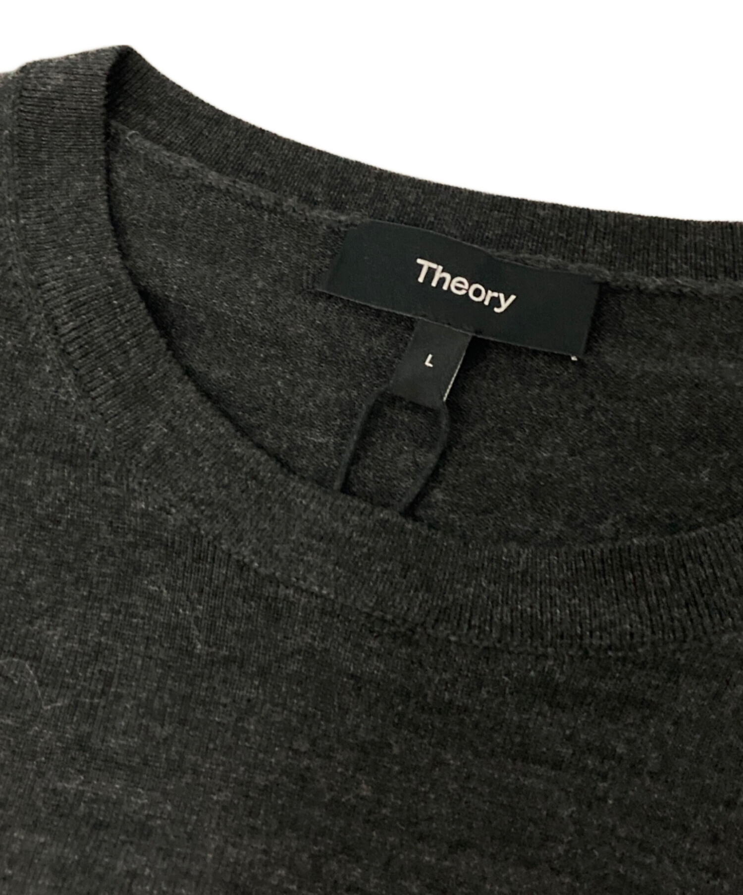 中古・古着通販】theory (セオリー) Regal Wool Crew Neck PO P グレー