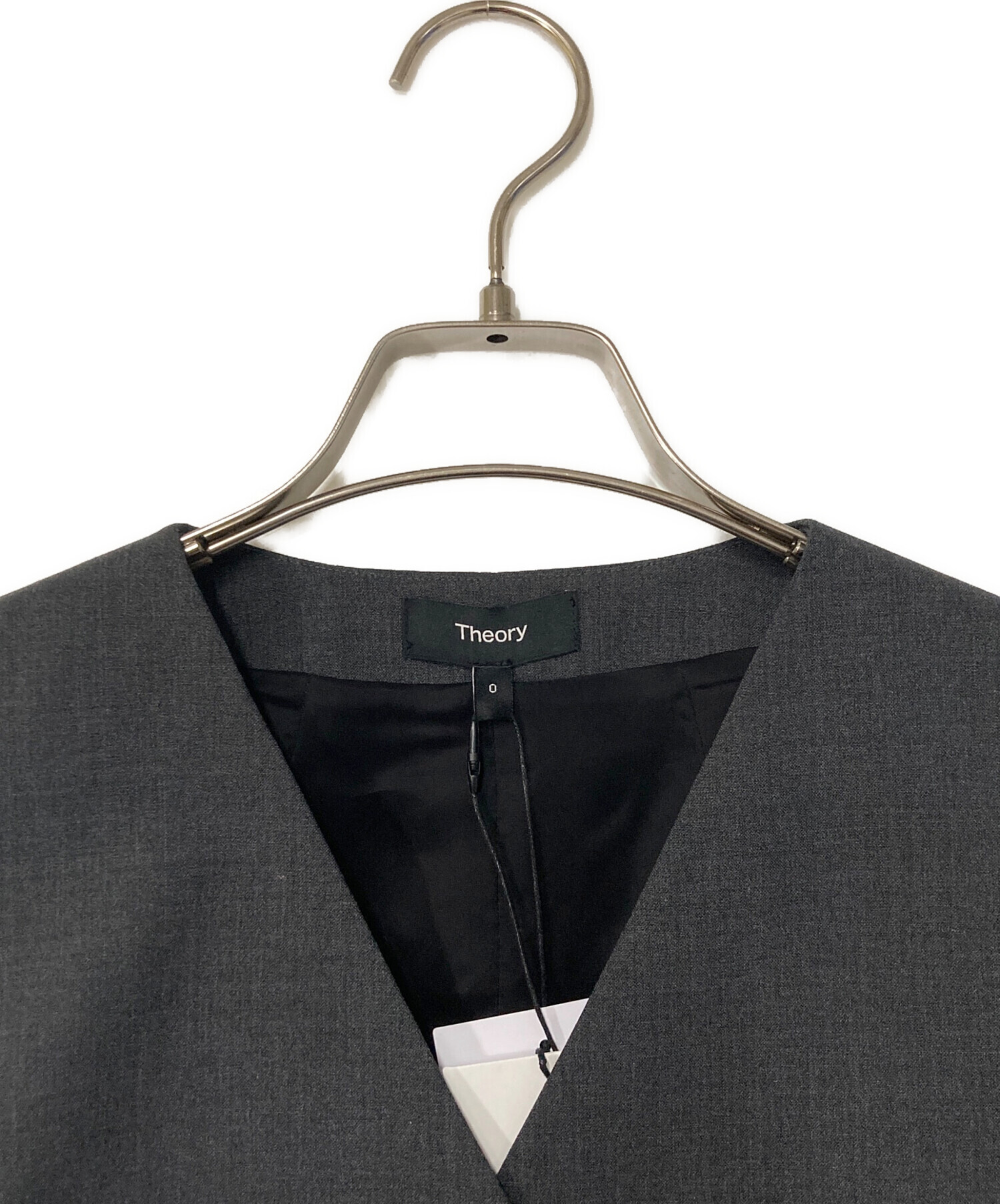 中古・古着通販】theory (セオリー) Traceable Wool Wrap Vest グレー