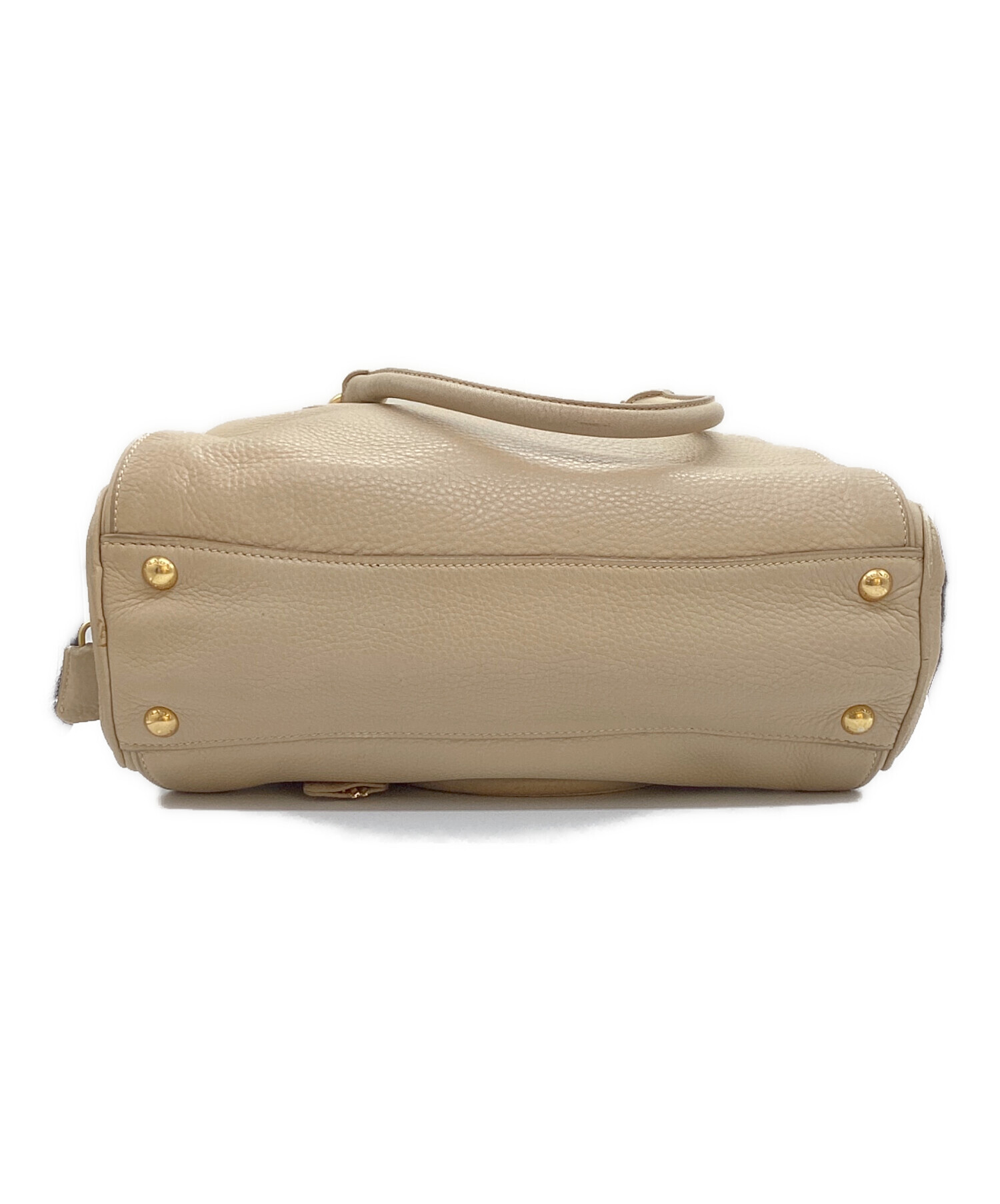 中古・古着通販】PRADA (プラダ) ボストンバッグ ベージュ｜ブランド