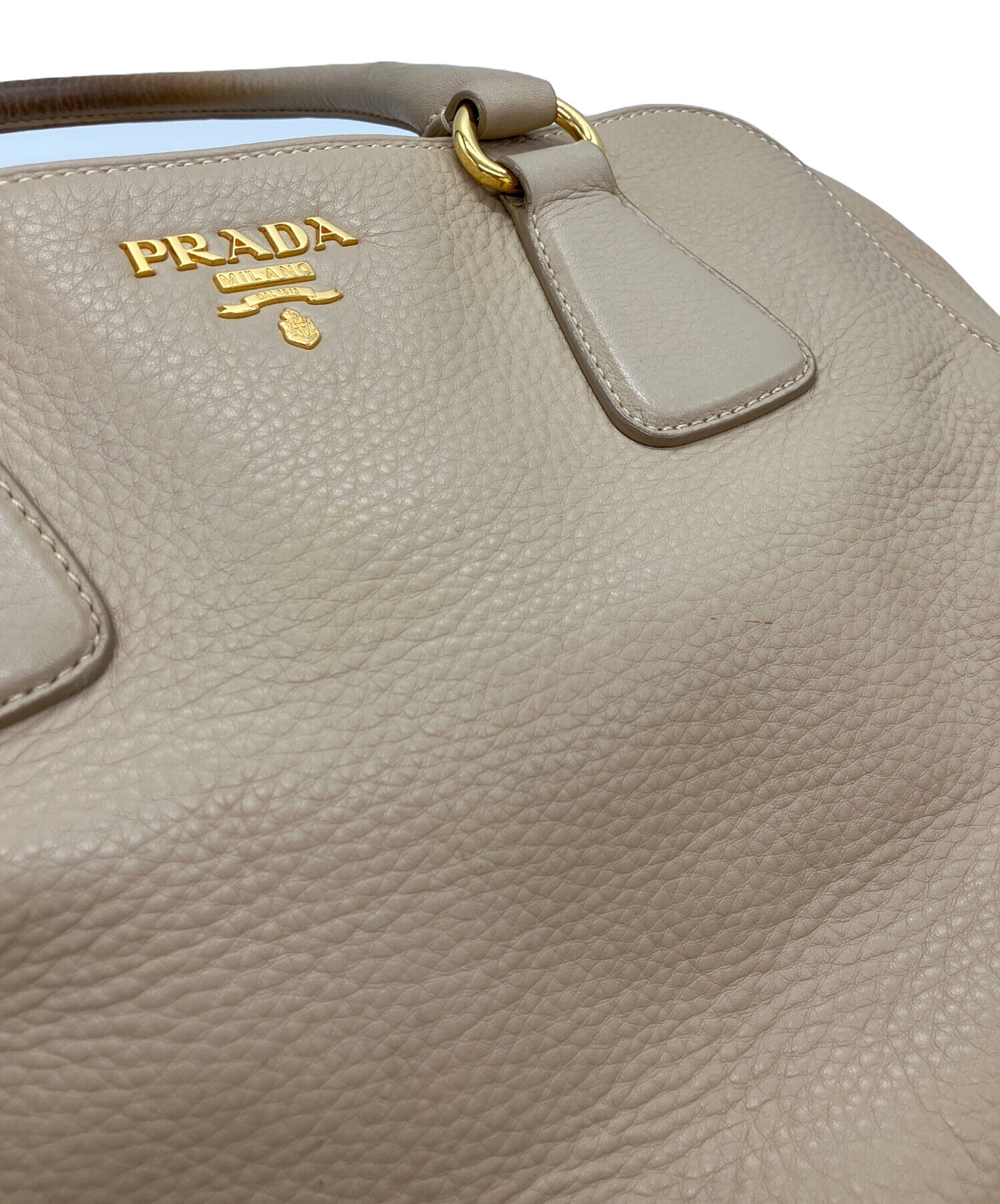 中古・古着通販】PRADA (プラダ) ボストンバッグ ベージュ｜ブランド