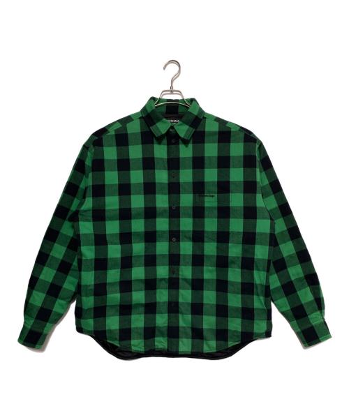 BALENCIAGA 新品未使用オーバーサイズパデッドシャツブルゾン44 中古・古着通販】BALENCIAGA (バレンシアガ) Padded Shirt チェック