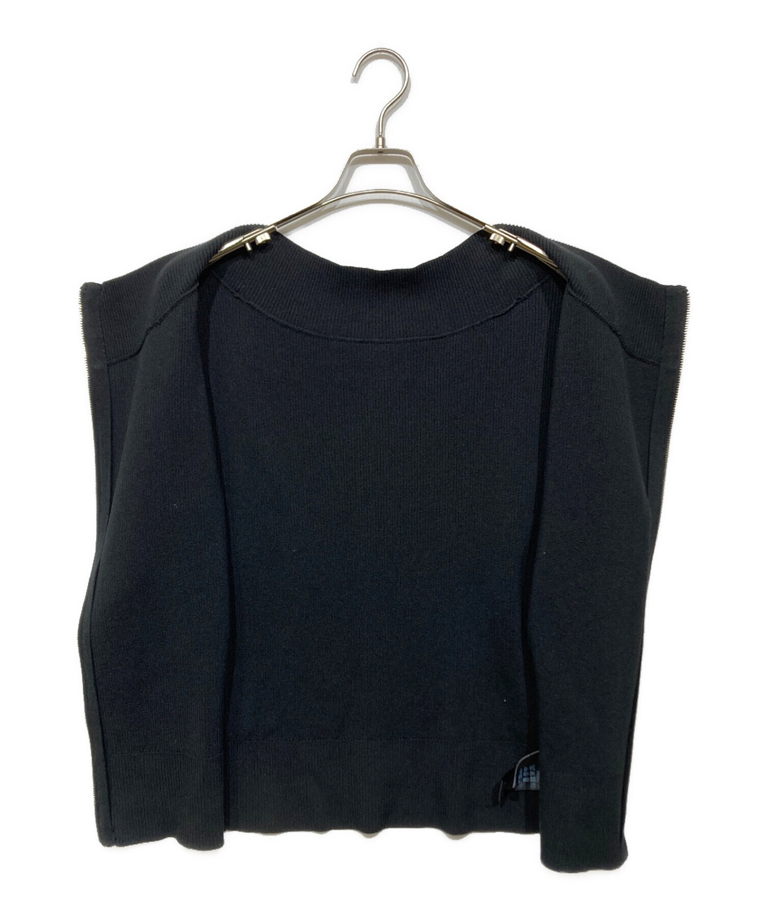 中古・古着通販】Noble (ノーブル) フロントジップボートネックニット