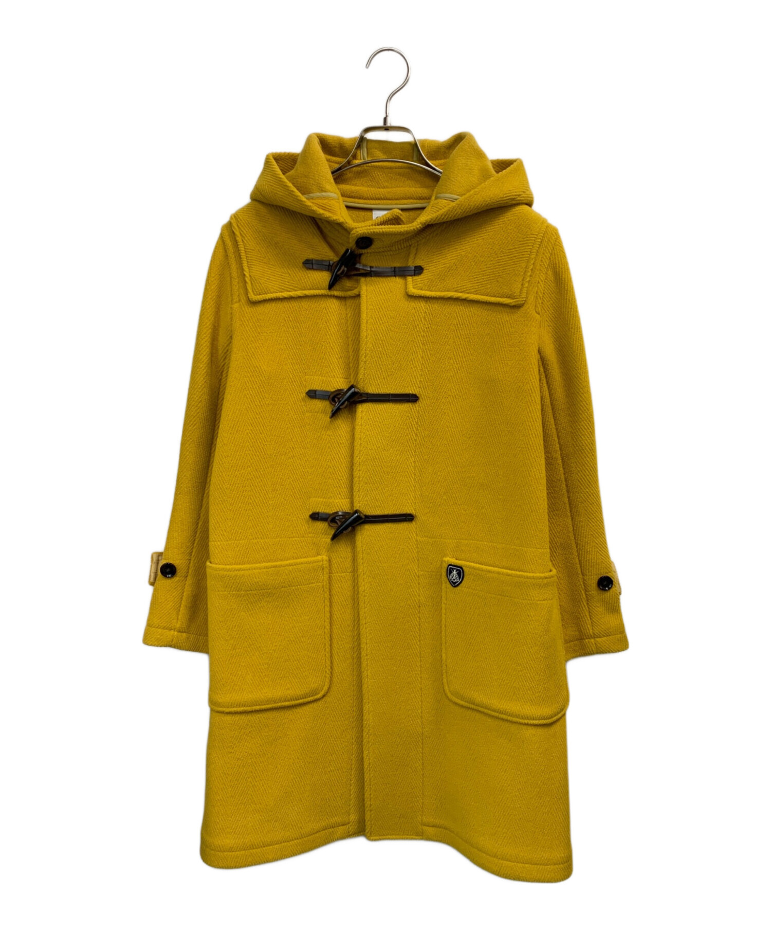 極美品✨ ORCIVAL オーシバル ダッフルコート ヘリンボーン イエロー 1 中古・古着通販】ORCIVAL (オーシバル) ダッフルコート イエロー