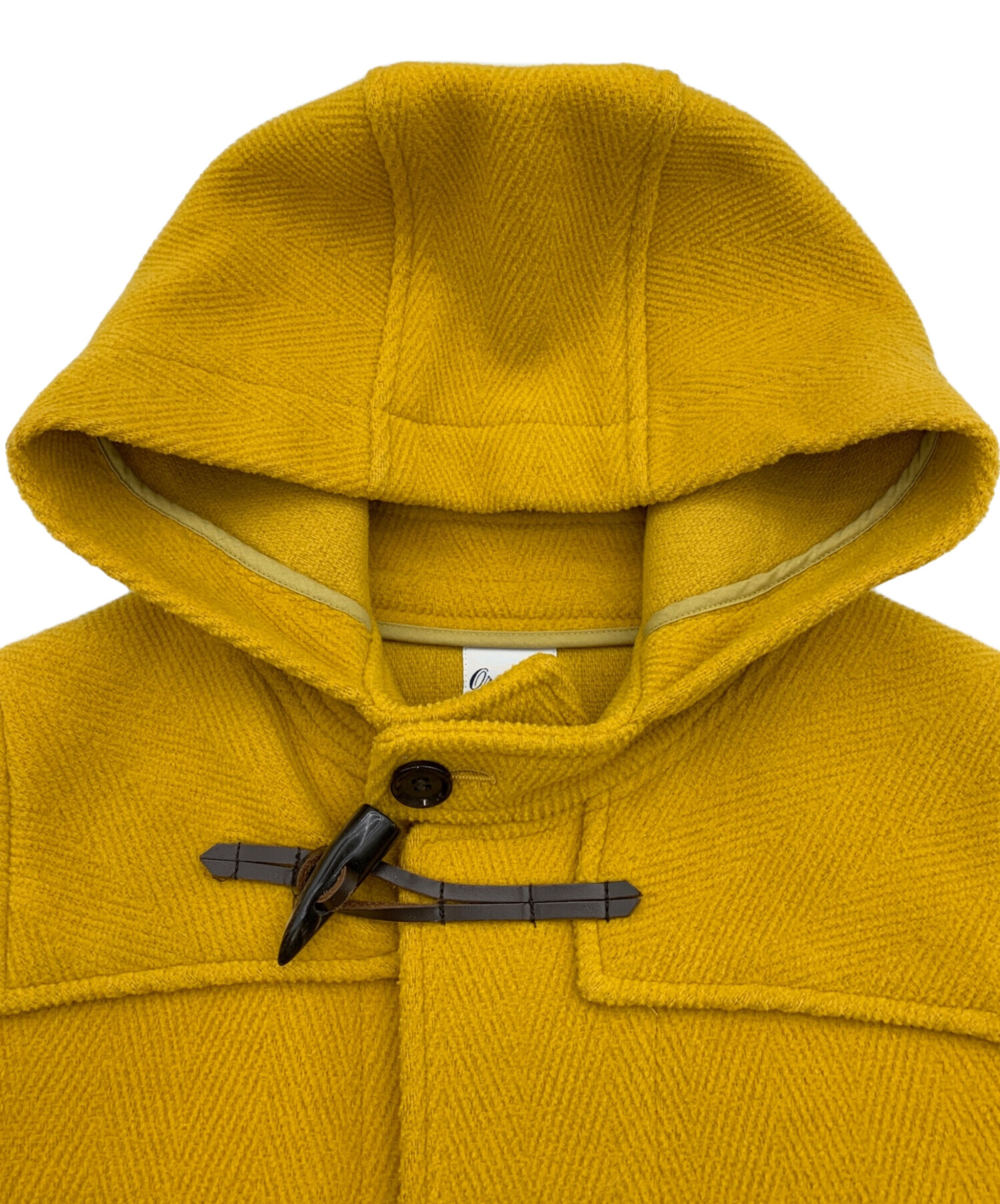 極美品✨ ORCIVAL オーシバル ダッフルコート ヘリンボーン イエロー 1 中古・古着通販】ORCIVAL (オーシバル) ダッフルコート イエロー