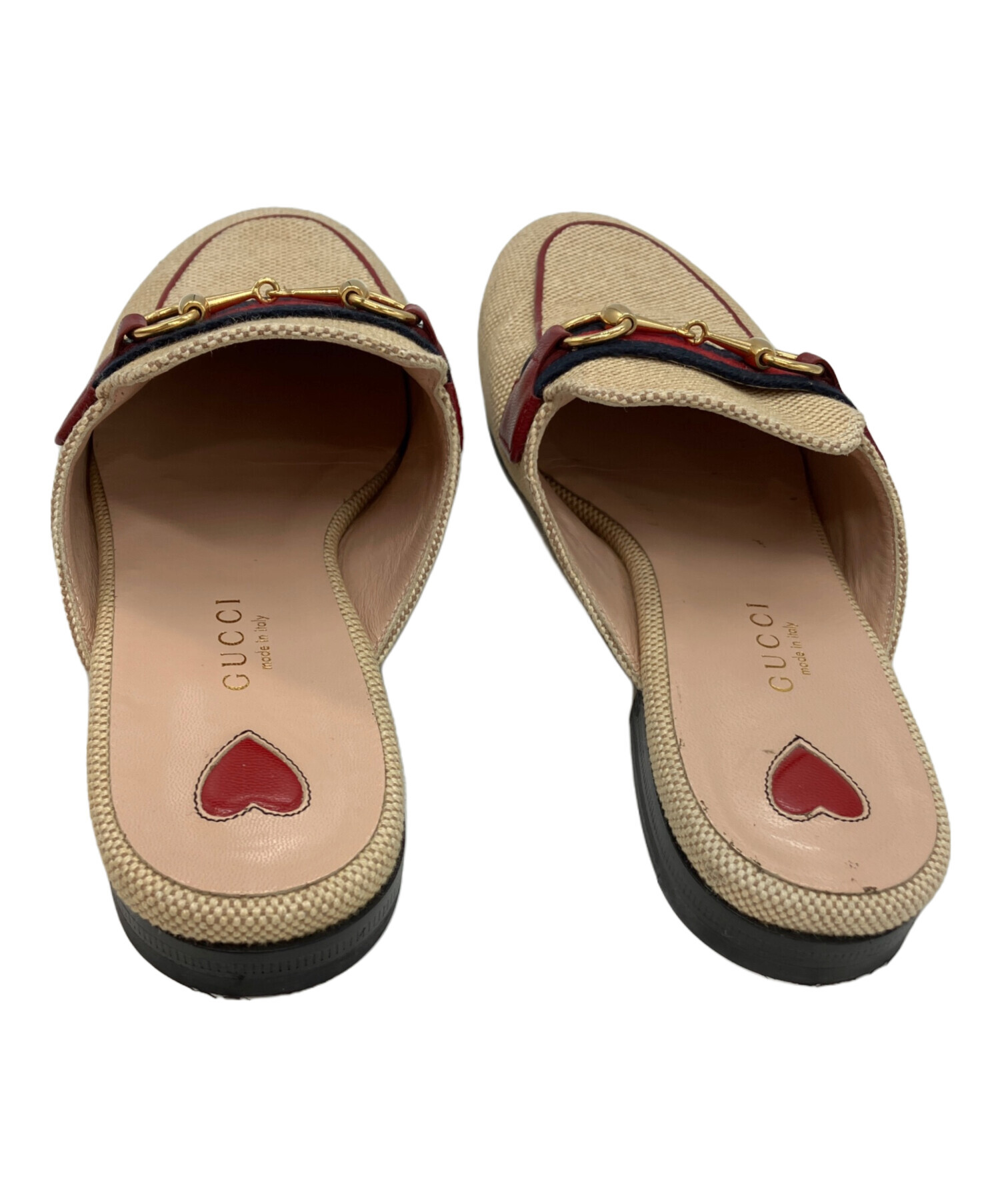 中古・古着通販】GUCCI (グッチ) ホースビットミュール ベージュ