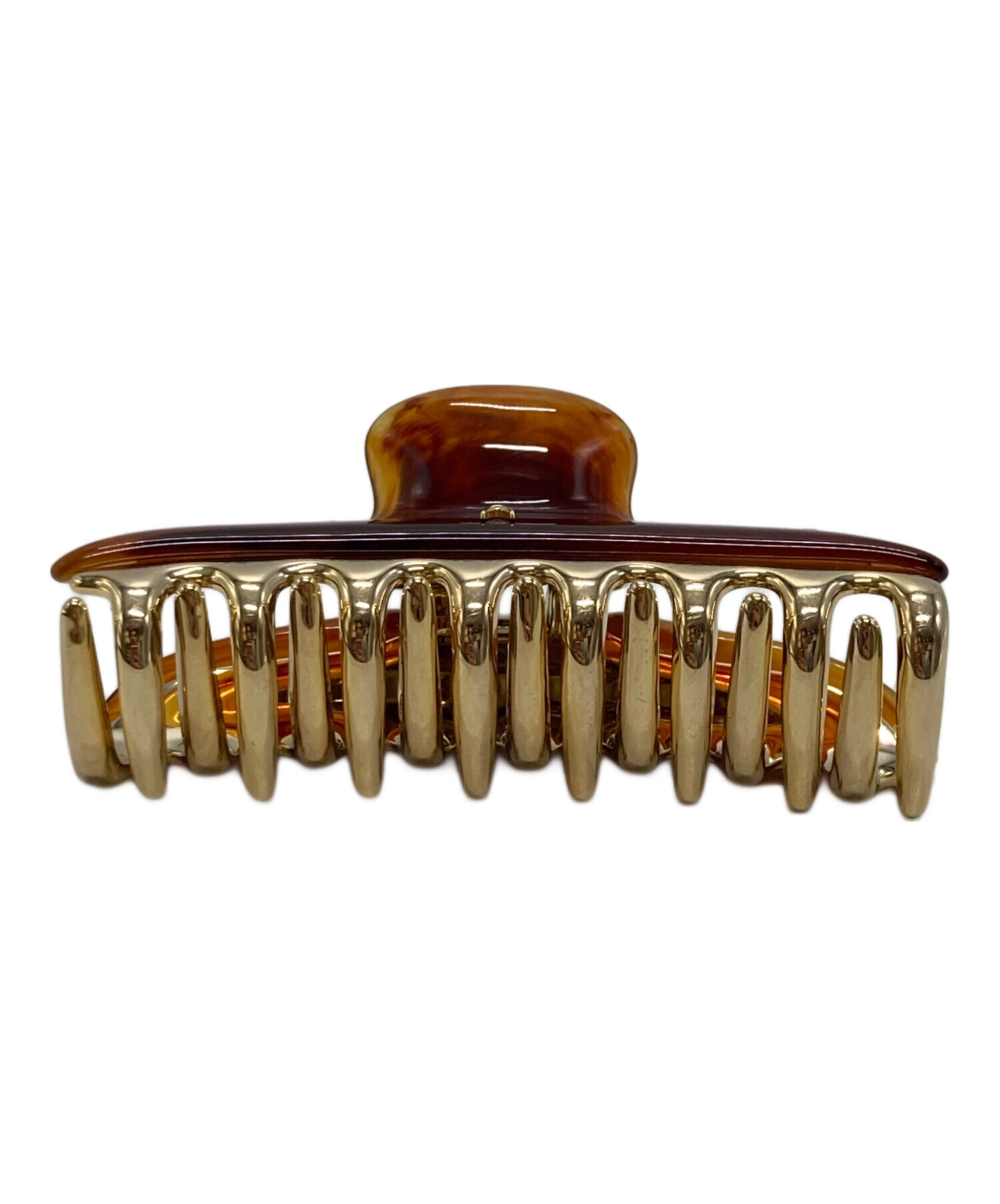 中古・古着通販】ACCA (アッカ) ヘアクリップ ブラウン×ゴールド