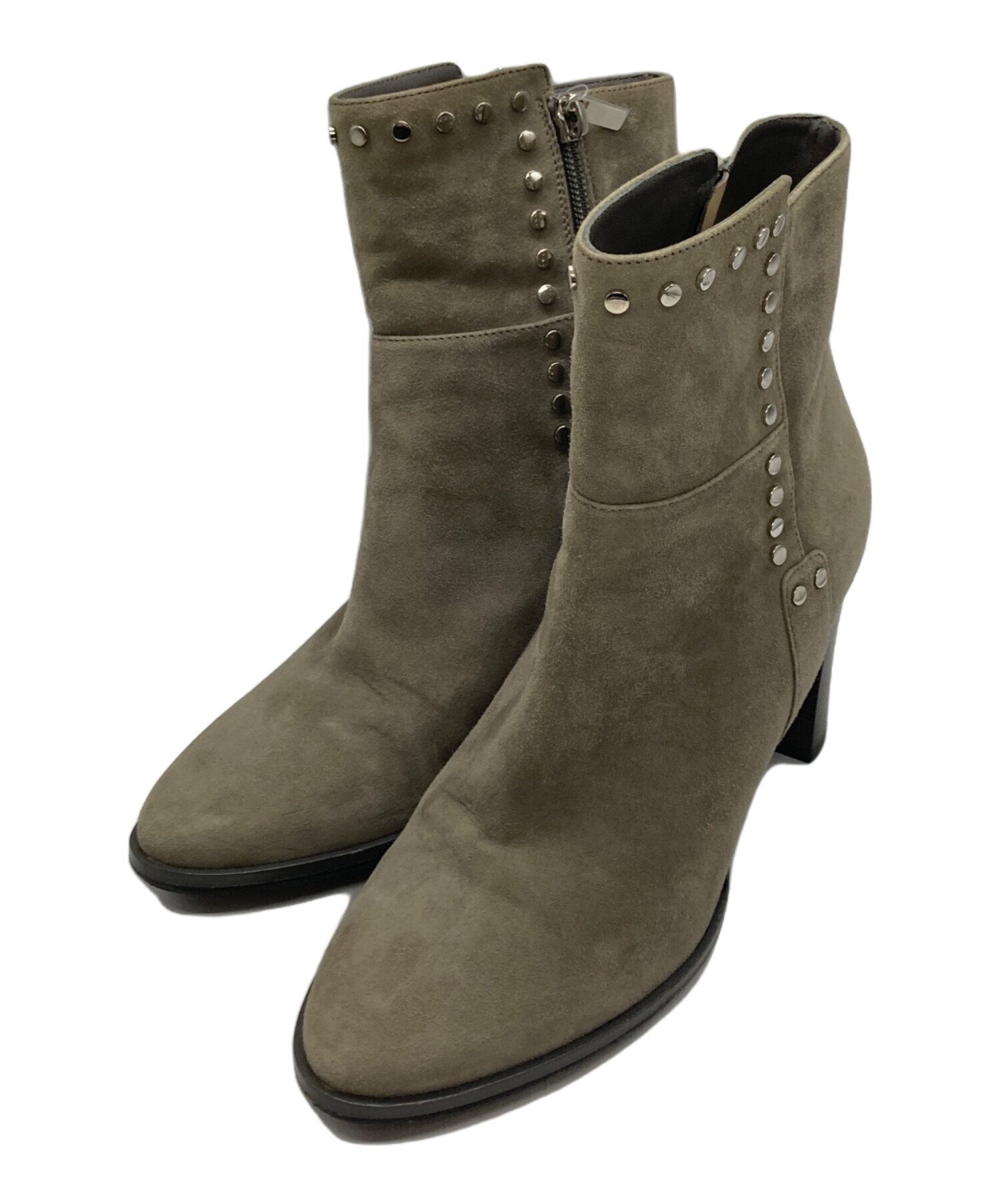 中古・古着通販】JIMMY CHOO (ジミーチュウ) スエードスタッズブーツ