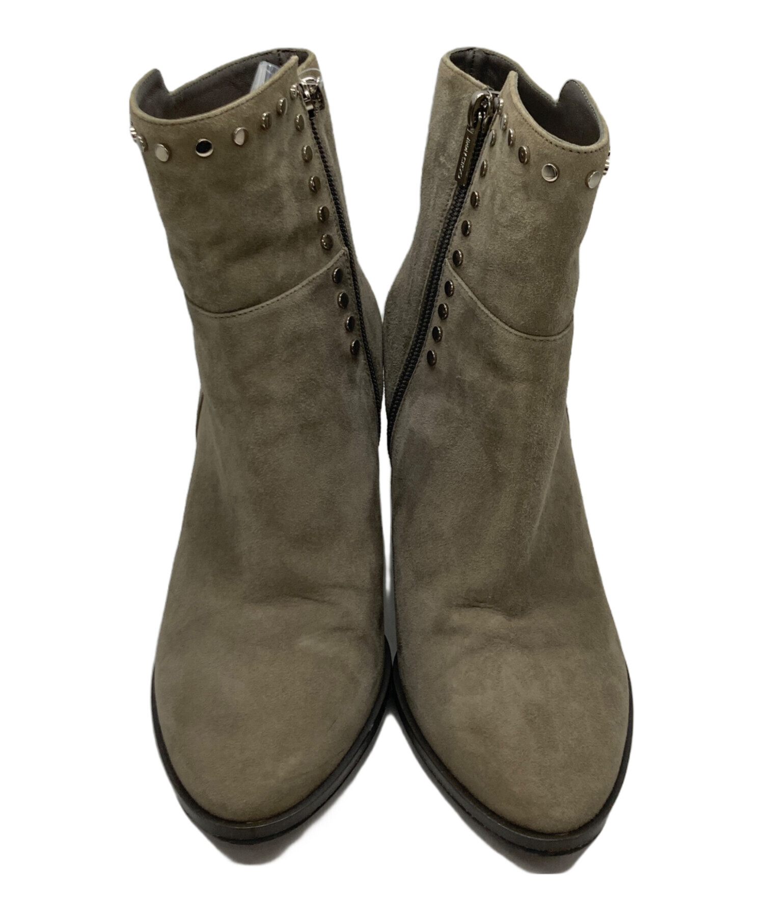 ジミーチュウ*36/23cm*スエードブーツ*黒 中古・古着通販】JIMMY CHOO (ジミーチュウ) スエードスタッズブーツ